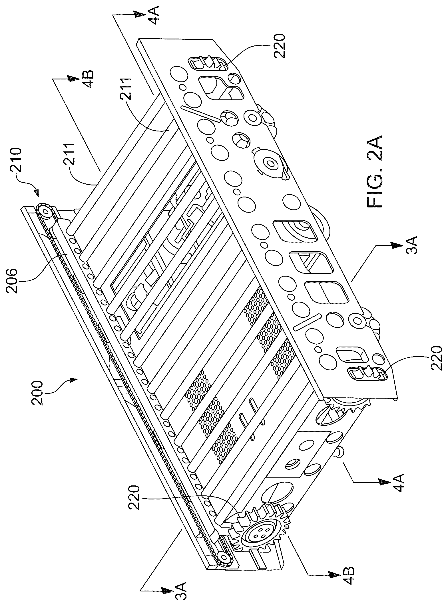 Patent US12134519 Figure 4 – Material handling system using a plurality of vehicles in a plurality of modes of operation