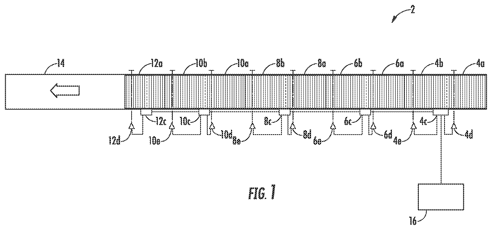 Patent US12134526 — High-rate at high-density tunable accumulation conveyor — Figure 1