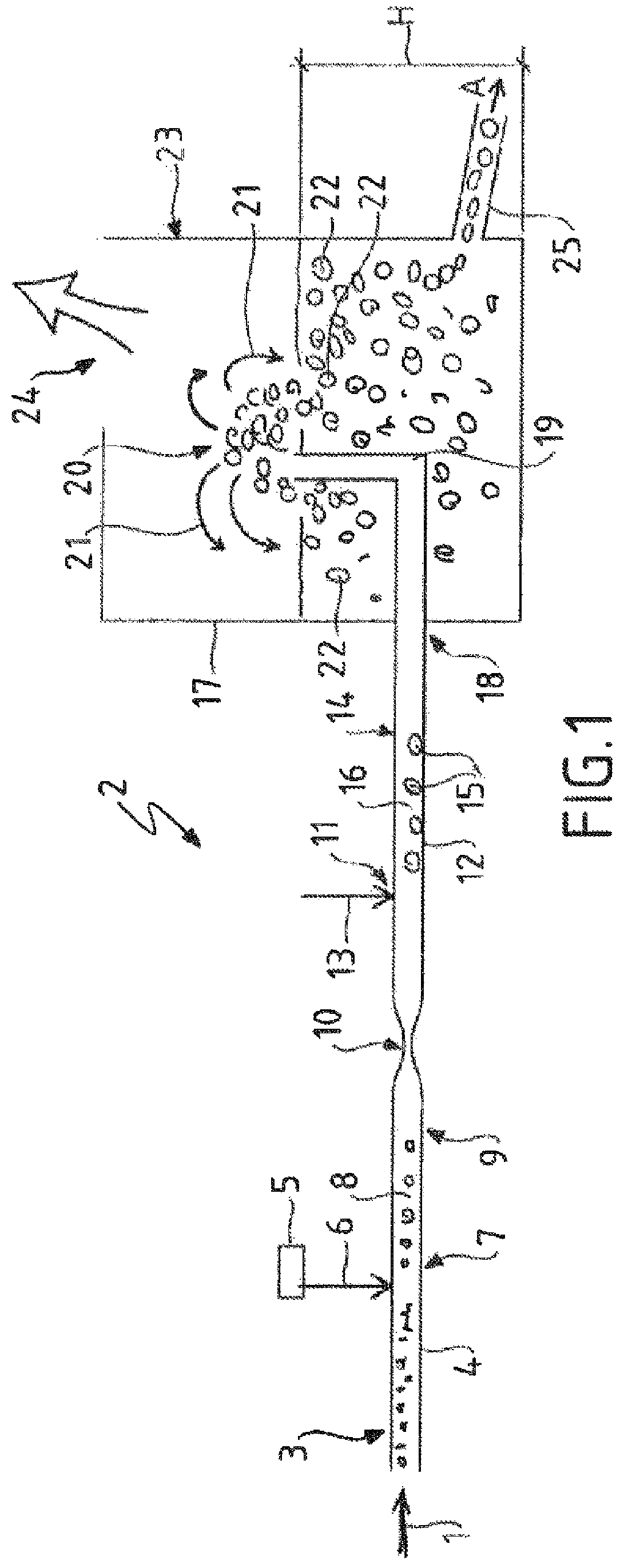 Patent US12134575 — Treatment method and device for dehydration of organic sludges — Figure 1