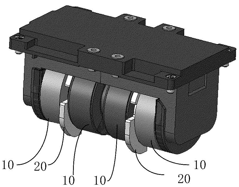 Patent US12134718 — Potting adhesive and heat dissipation device — Figure 1