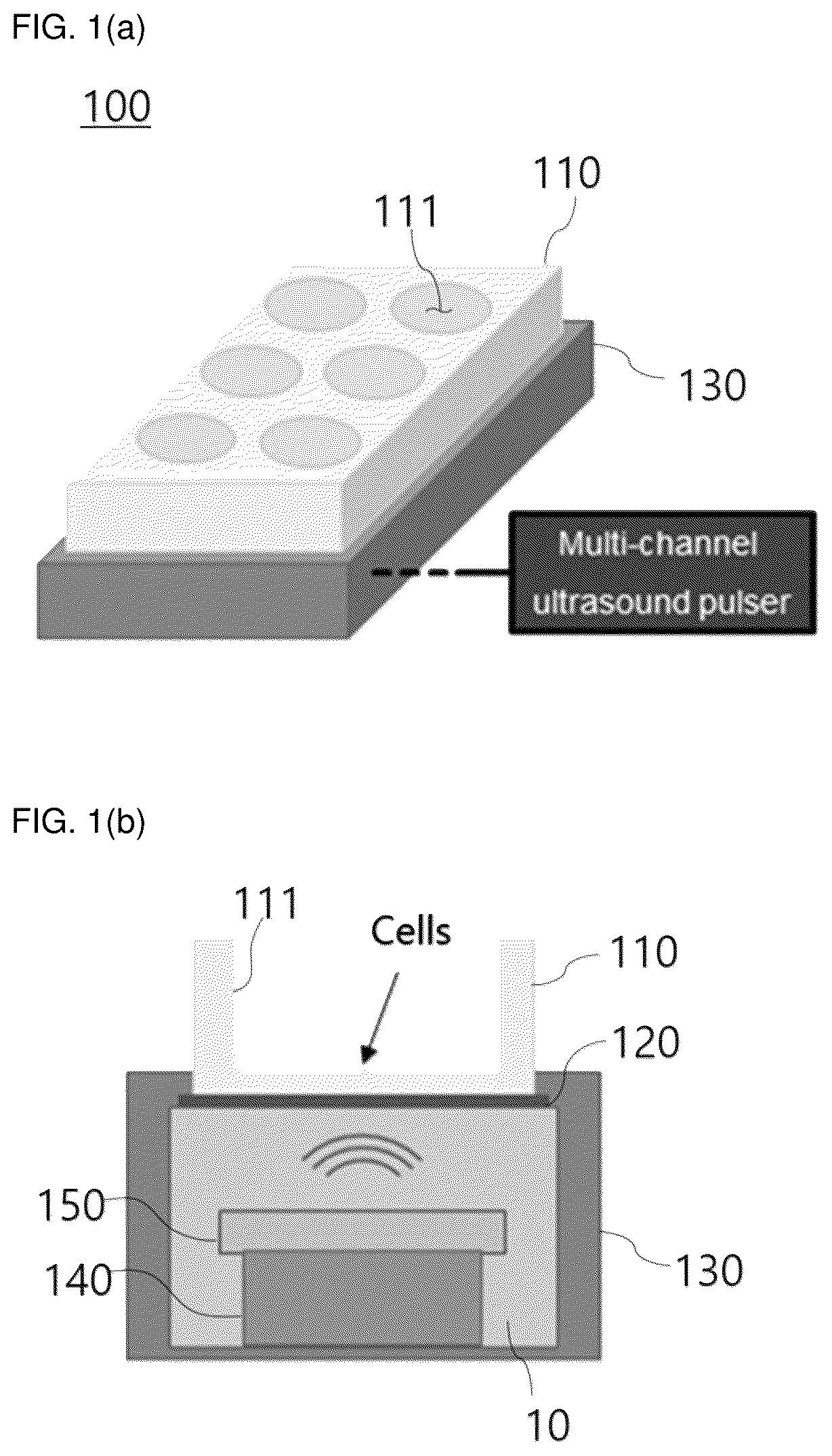 Patent US12134755 — Cell stimulation and culture platform using ultrasonic hologram — Figure 1
