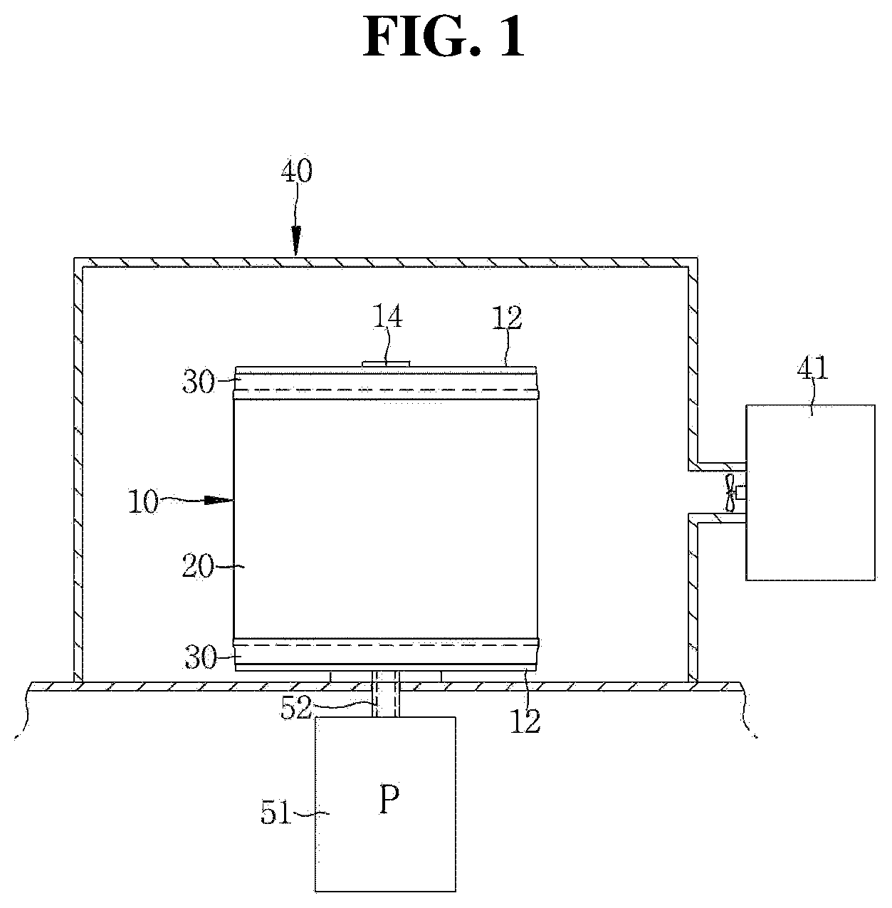 Patent US12134848 — Anhydrous fiber-dyeing apparatus and method using vacuum transfer, and fiber manufactured by dyeing method — Figure 1