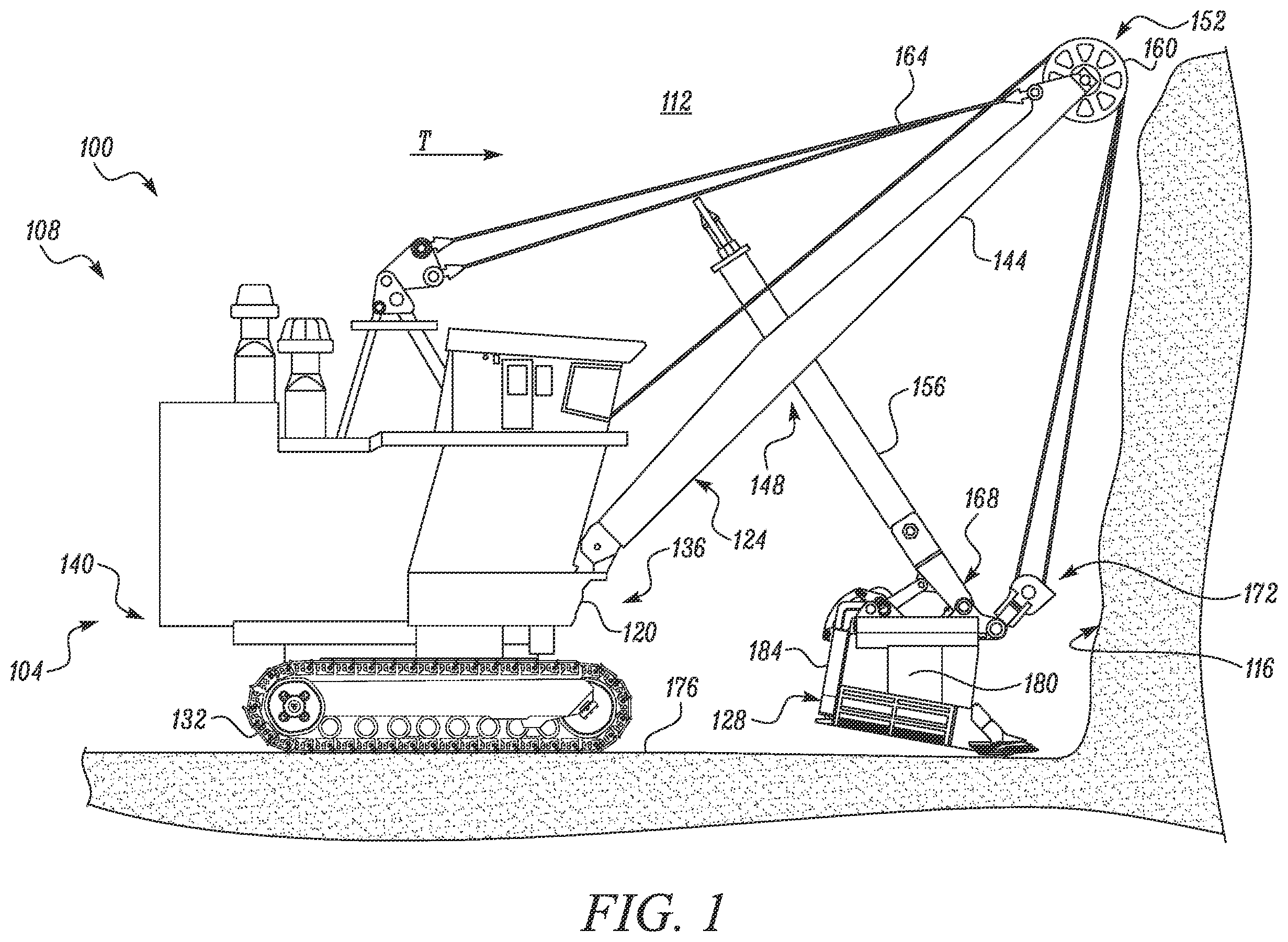 Patent US12134874 — Snubber system for retarding swinging movement of doors of dippers — Figure 1