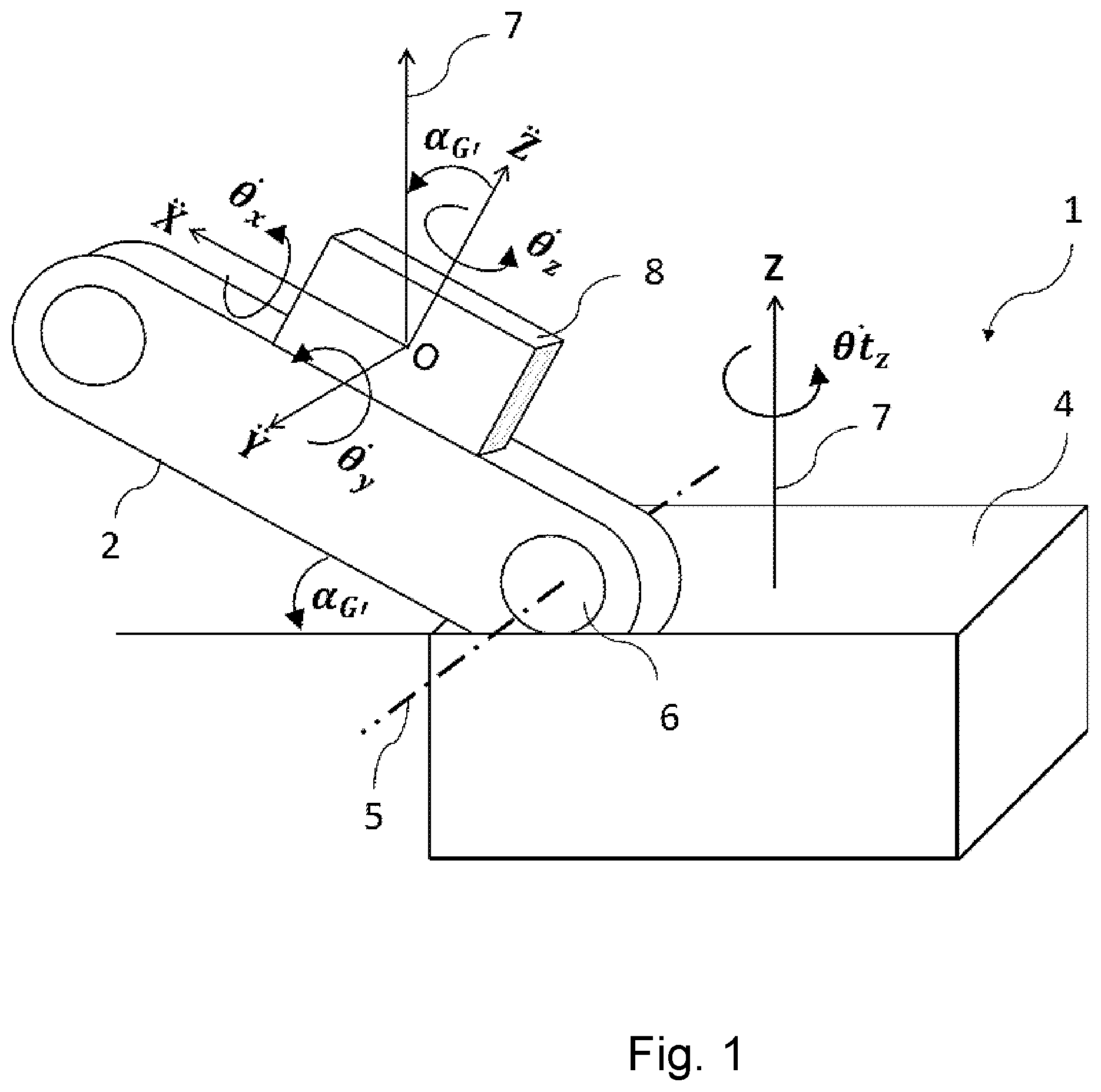 Patent US12134879 — Method of determining an angle of a tool of a machine — Figure 1