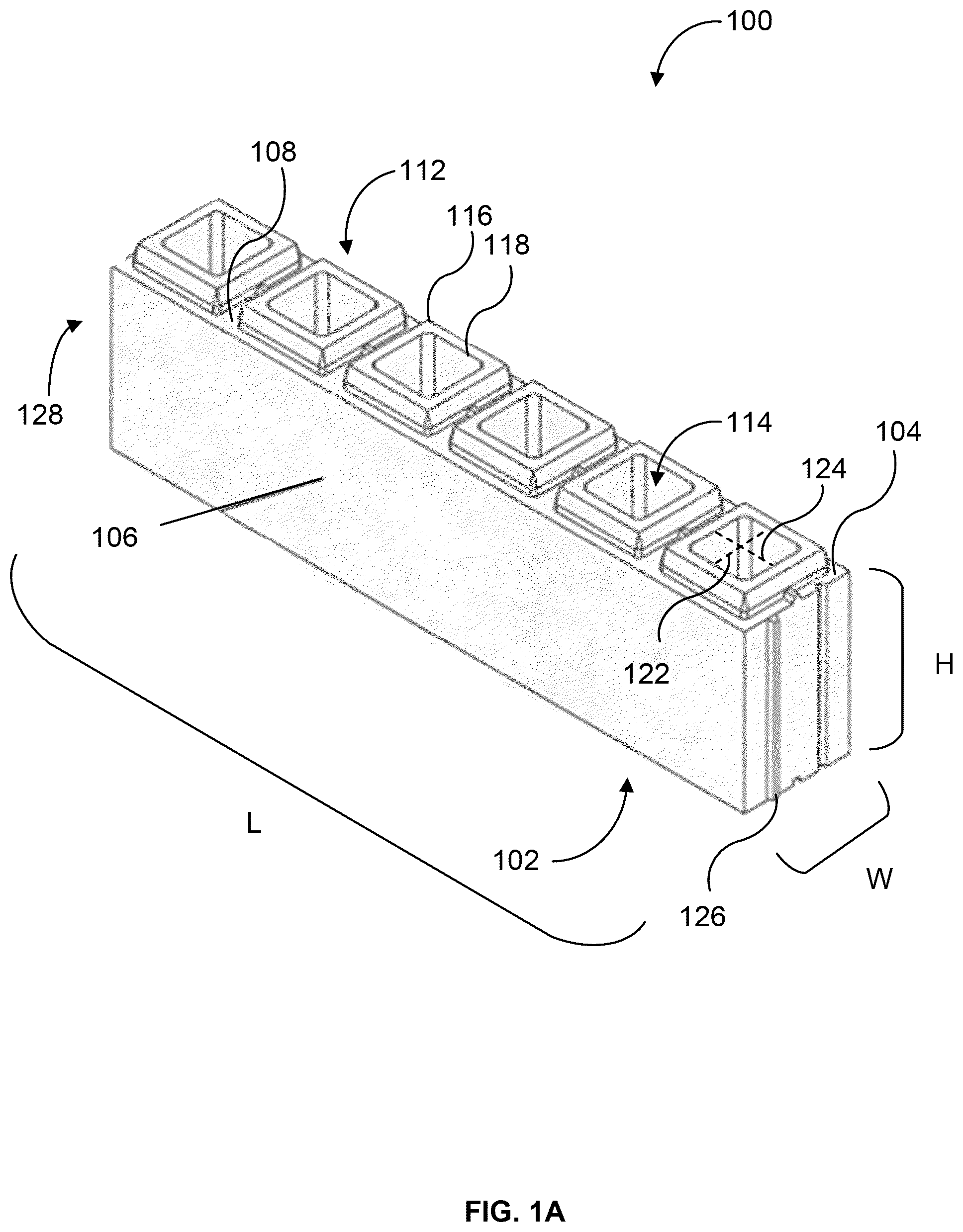 Patent US12134894 — Foam as modular support — Figure 1