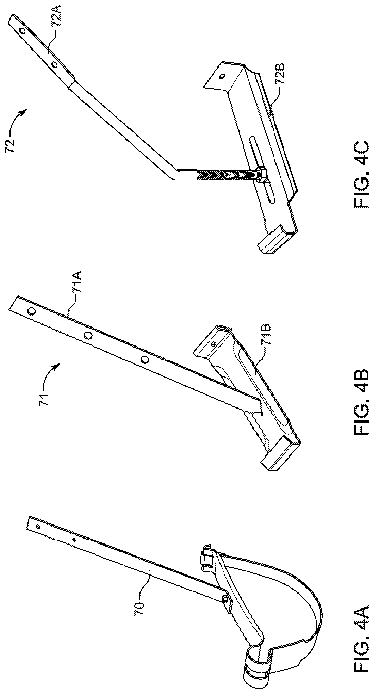 Patent US12134898 Figure 4 – Rear receivers for use with systems and methods for modular platforms for gutter guard systems with interchangeable components