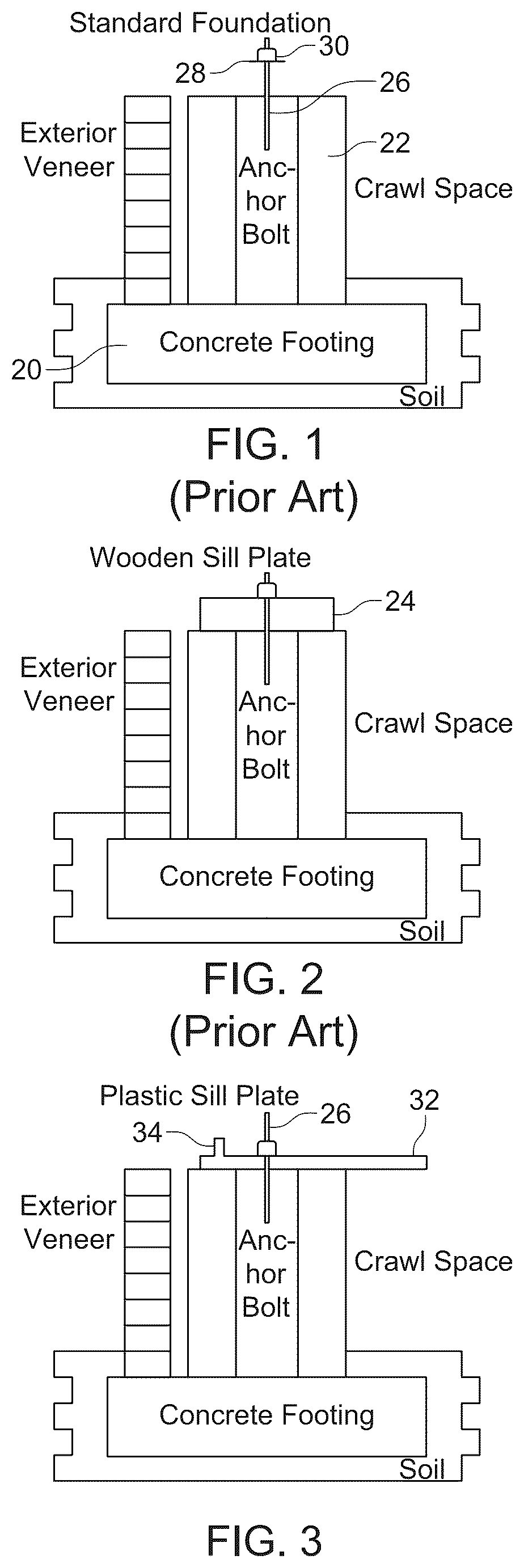 Patent US12134899 — Rigid foam, continuous raised floor structure without wooden supports — Figure 1