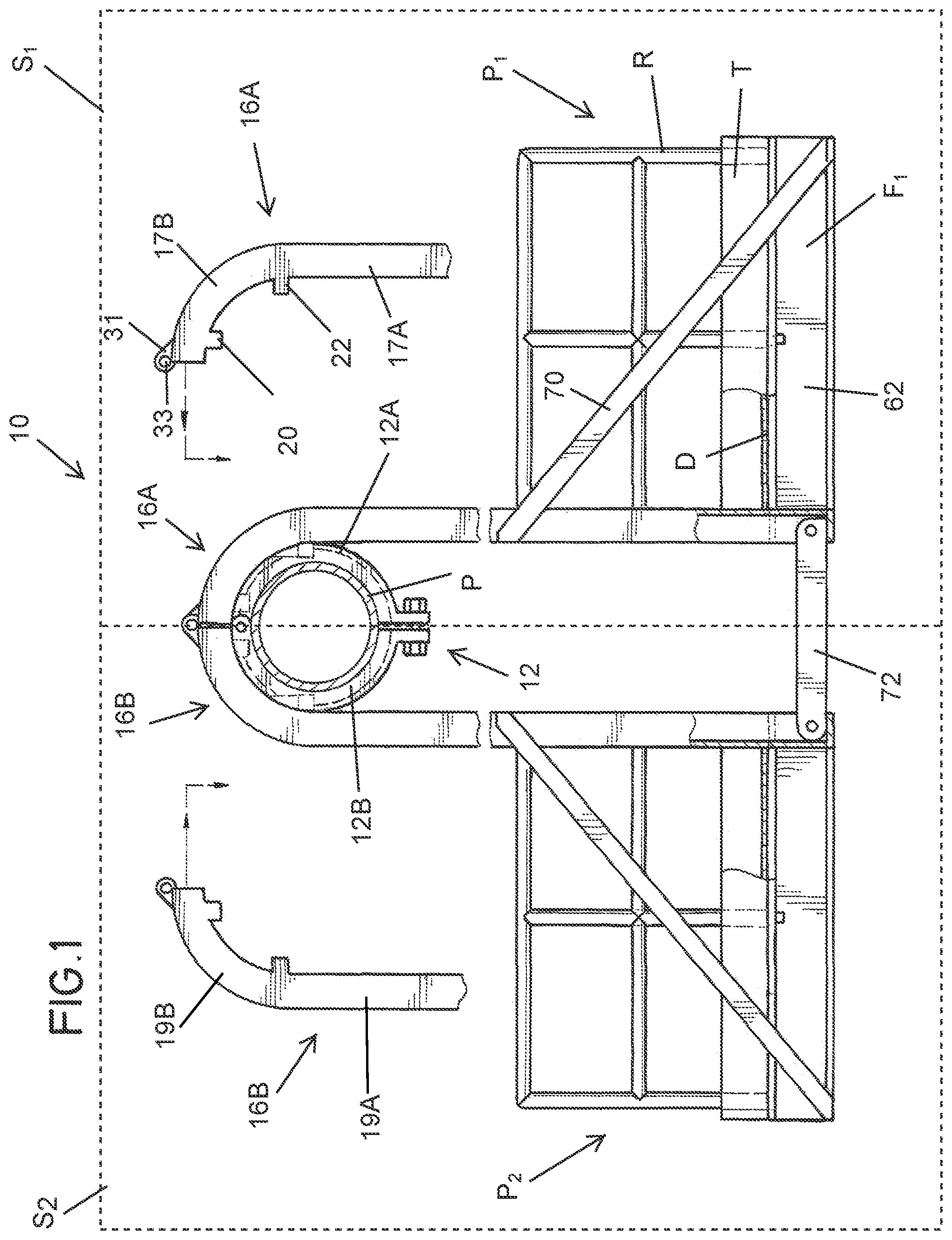 Patent US12134907 — Scaffolding — Figure 1