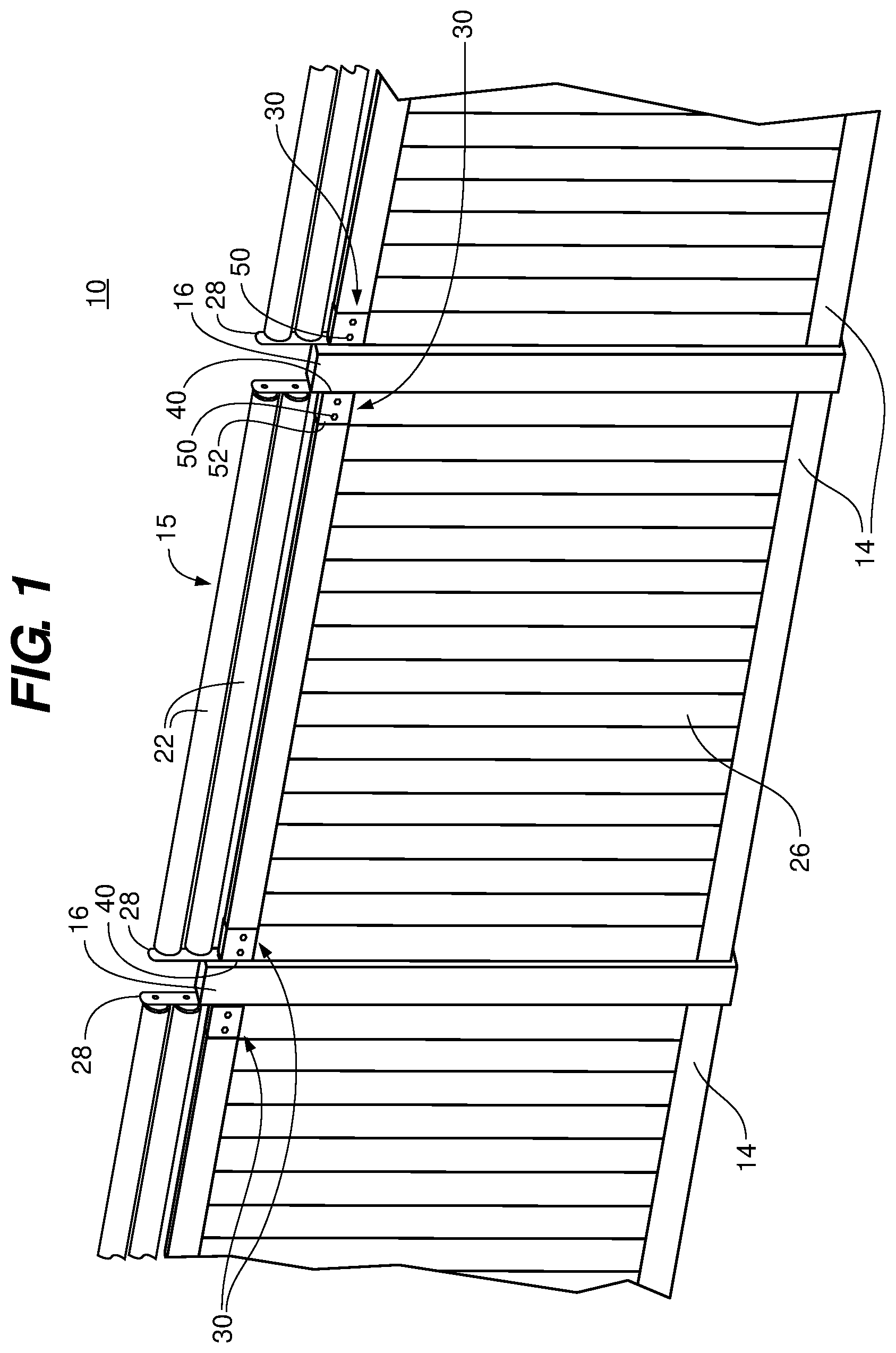 Patent US12134910 — Device and fencing system for canine containment — Figure 1