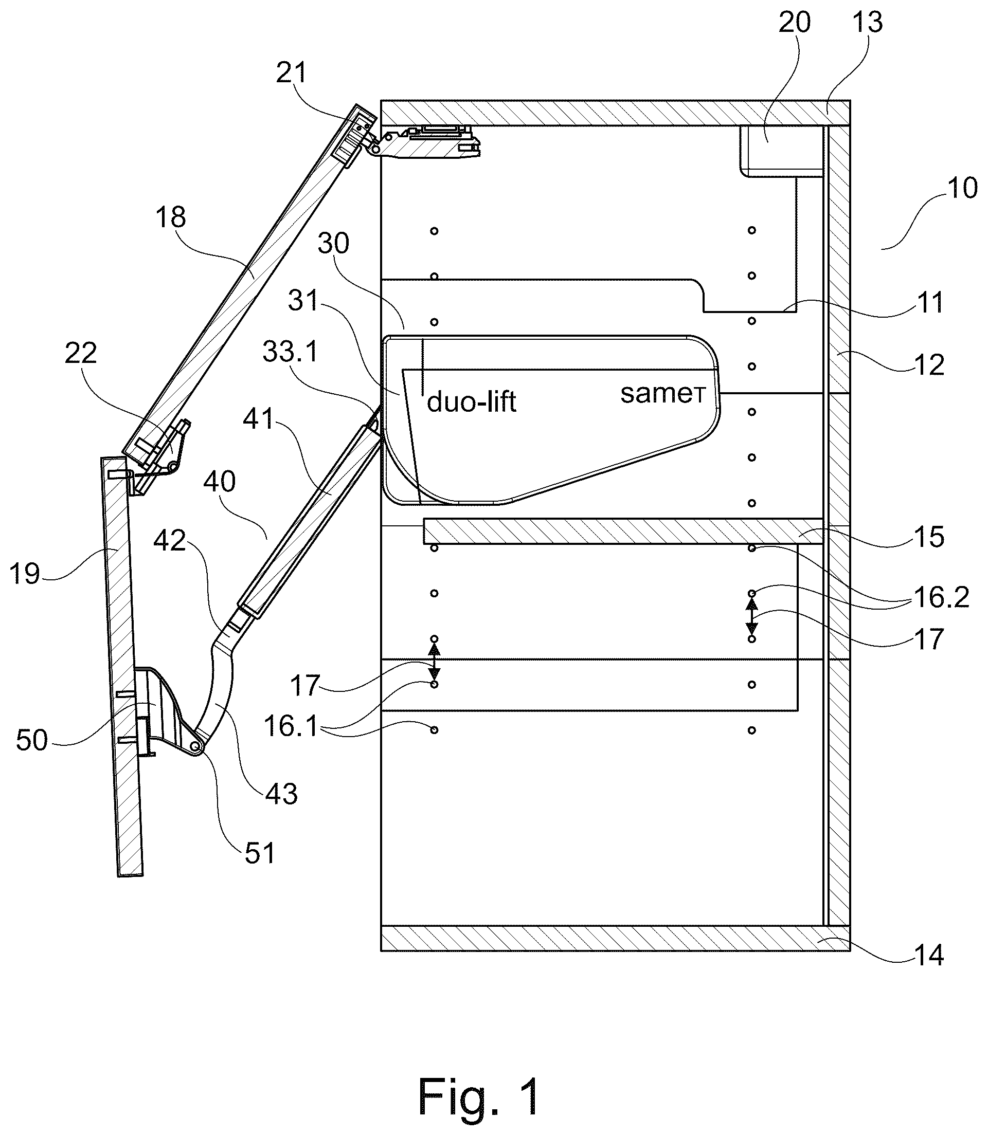 Patent US12134926 Figure 1 – Control arm having adjustable length