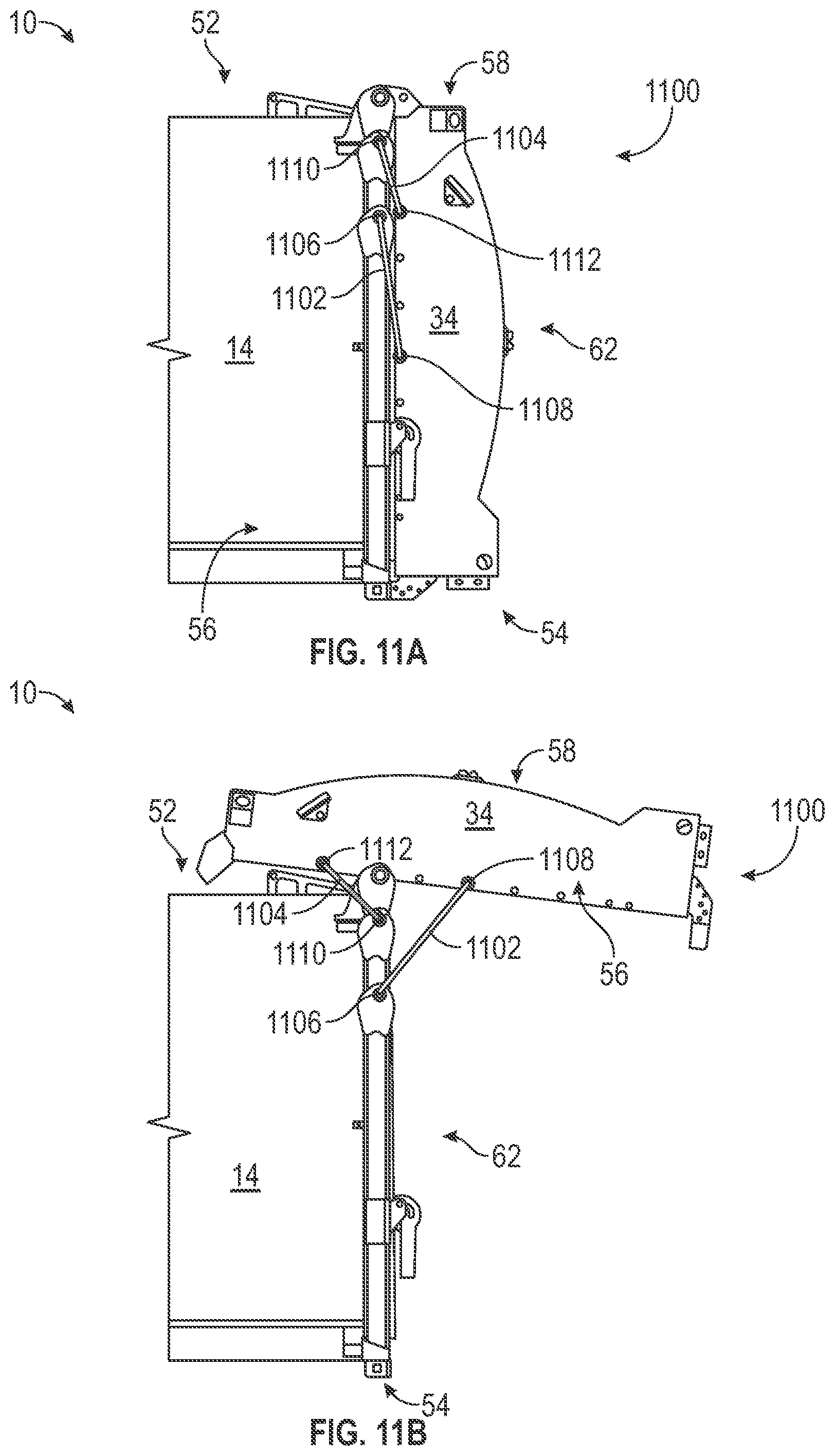 Patent US12134929 Figure 12 – Electric tailgate for electric refuse vehicle