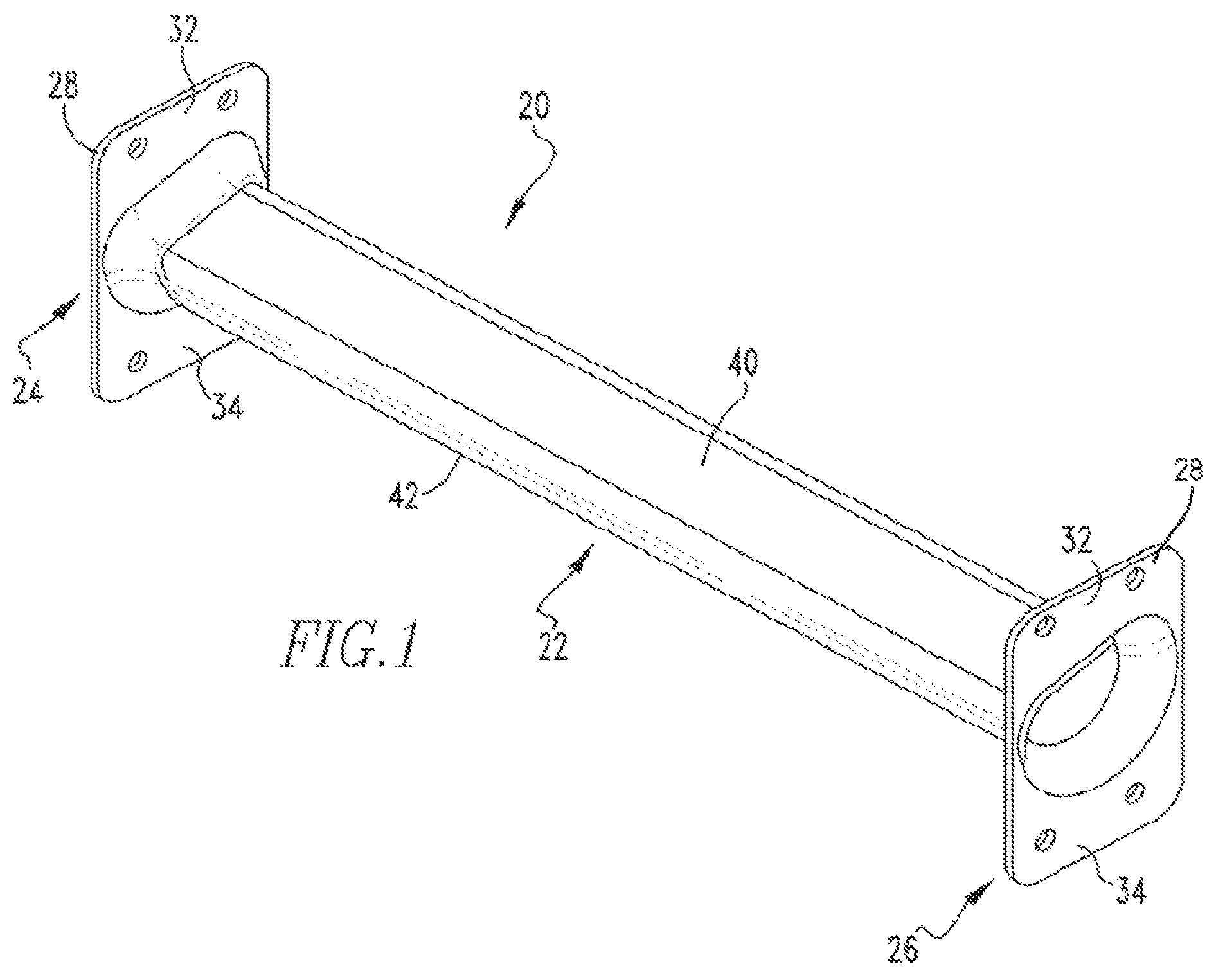 Patent US12134936 — Composite rung for a ladder — Figure 1