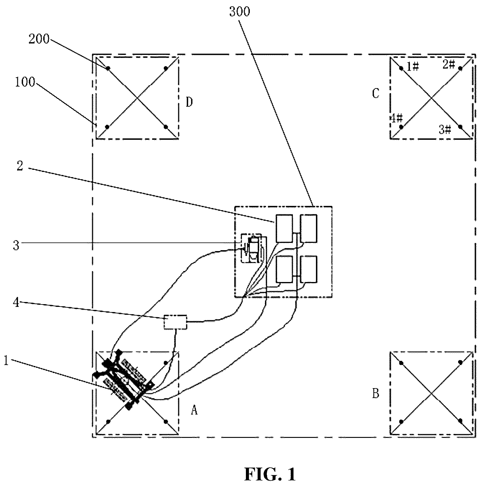 Patent US12134939 Figure 1 – Drilling device, and drilling construction method for an electric power iron tower foundation