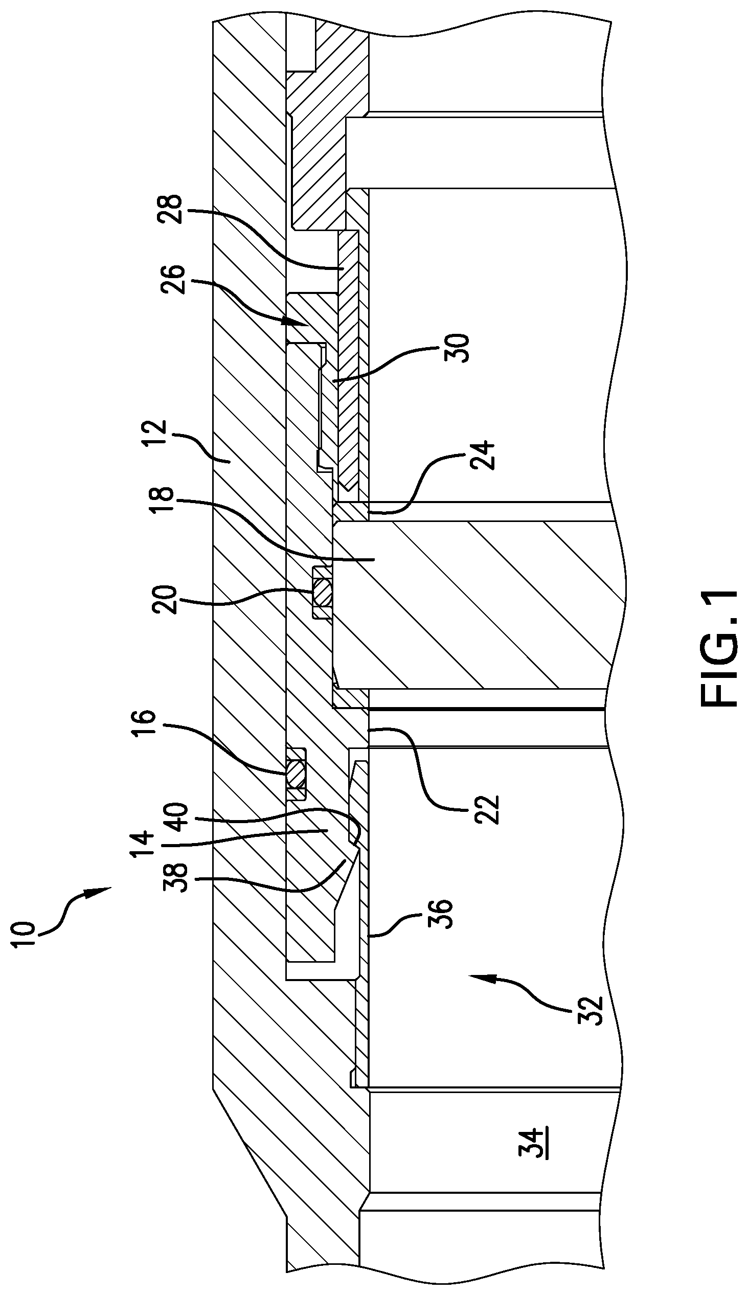 Patent US12134945 — Frangible disk sub, method and system — Figure 1