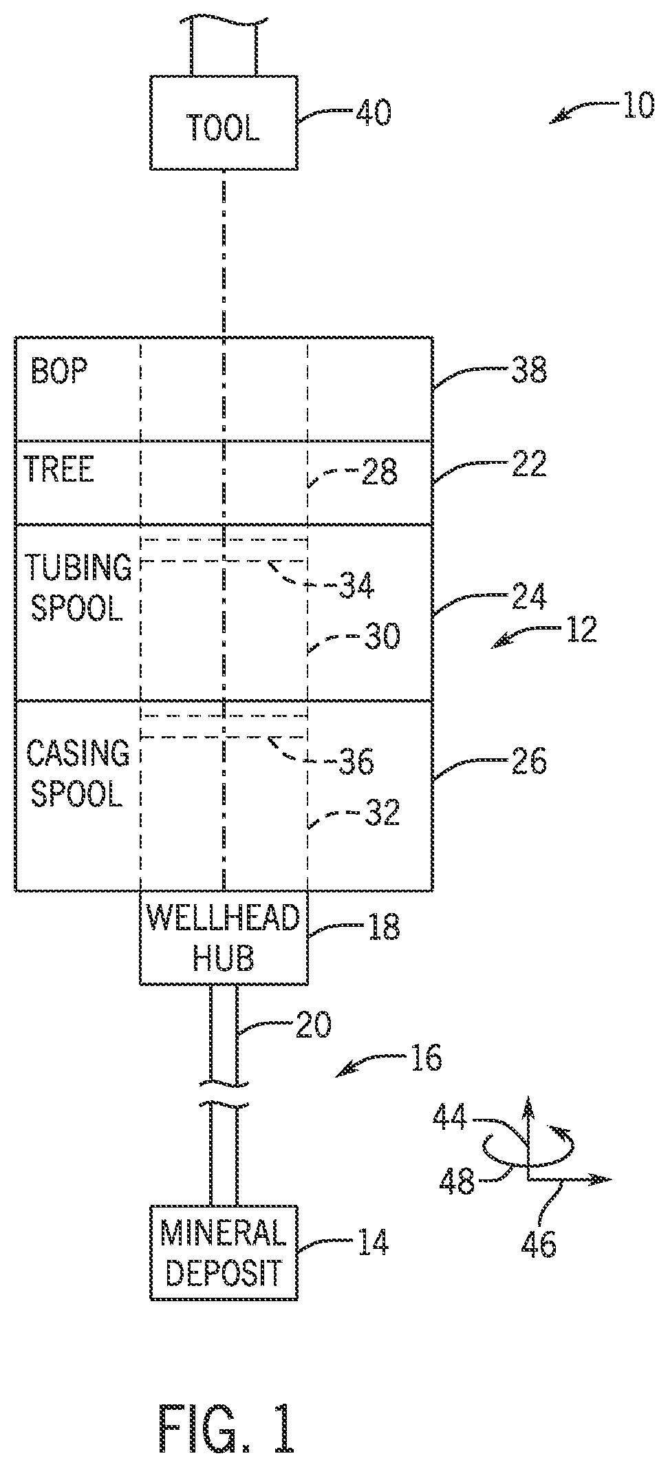 Patent US12134948 — Hanger systems and methods — Figure 1
