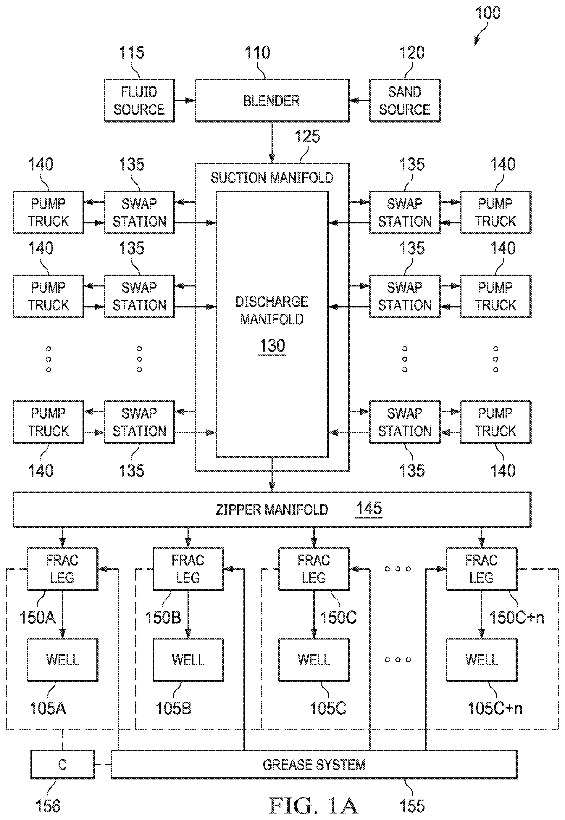 Patent US12134952 — Hydraulic fracturing plan and execution of same — Figure 1