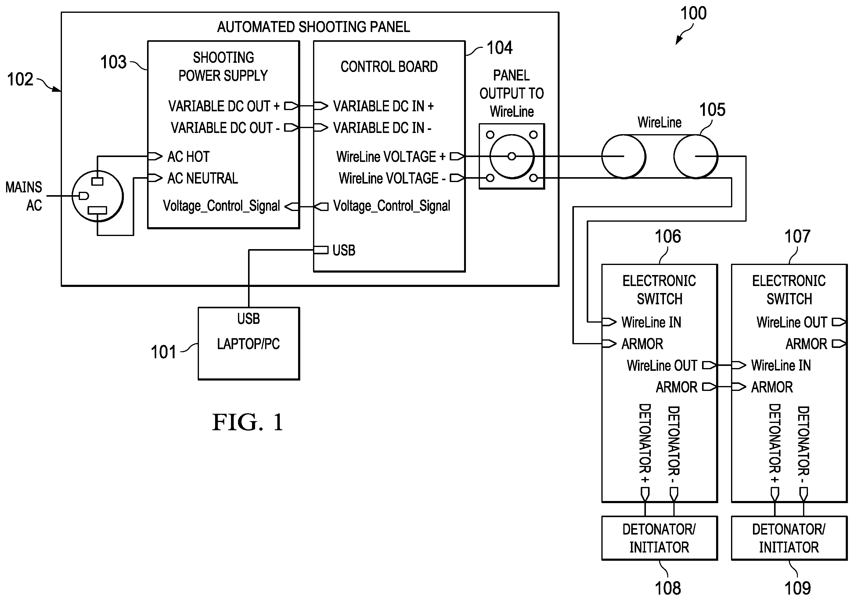 Patent US12134958 — Perforating panel unit and method — Figure 1