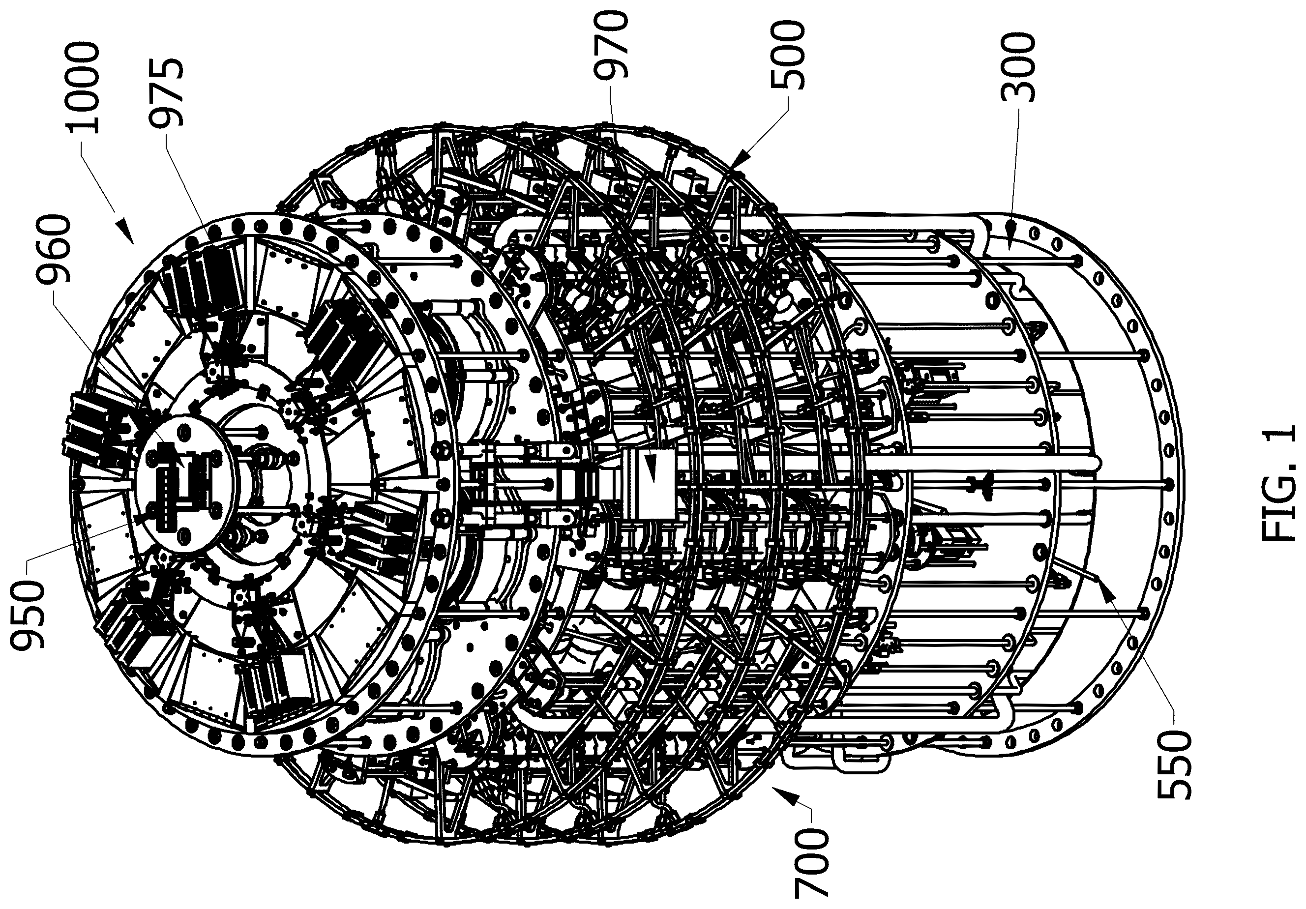 Patent US12134970 — Electromagnetic turbine and fluid recirculation system — Figure 1