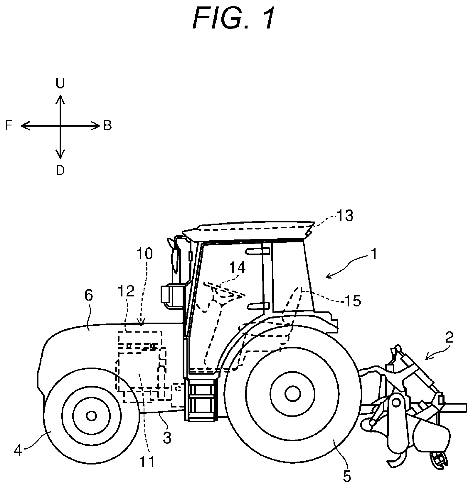Patent US12134978 — Aftertreatment device and engine — Figure 1