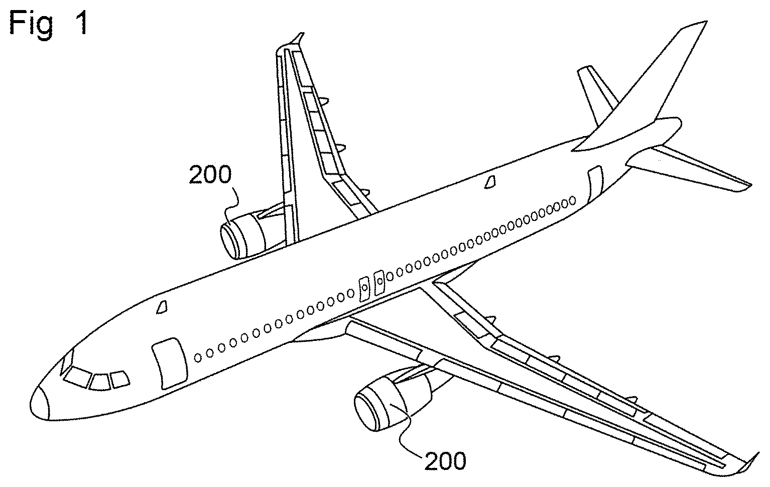 Patent US12134982 Figure 1 – Strip-form acoustic material having an integrated flange, and internal wall of an aircraft air intake made with this material