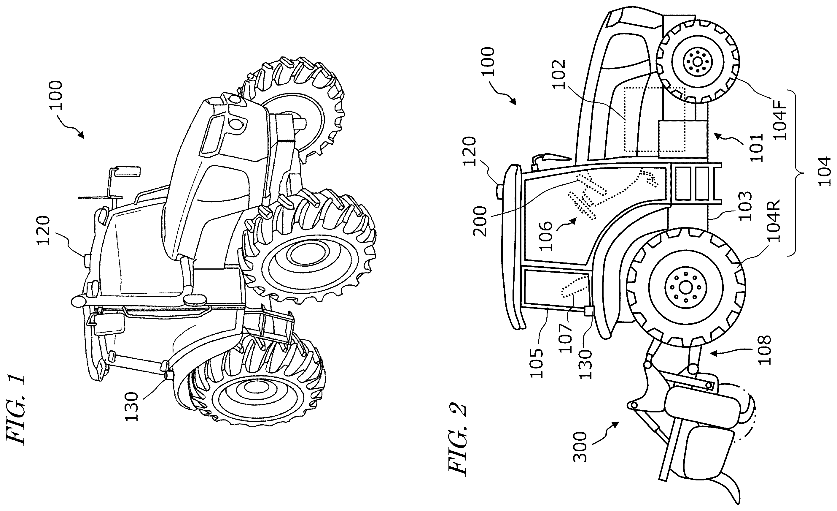 Patent US12137625 Figure 1 – Work vehicle and control system for work vehicle
