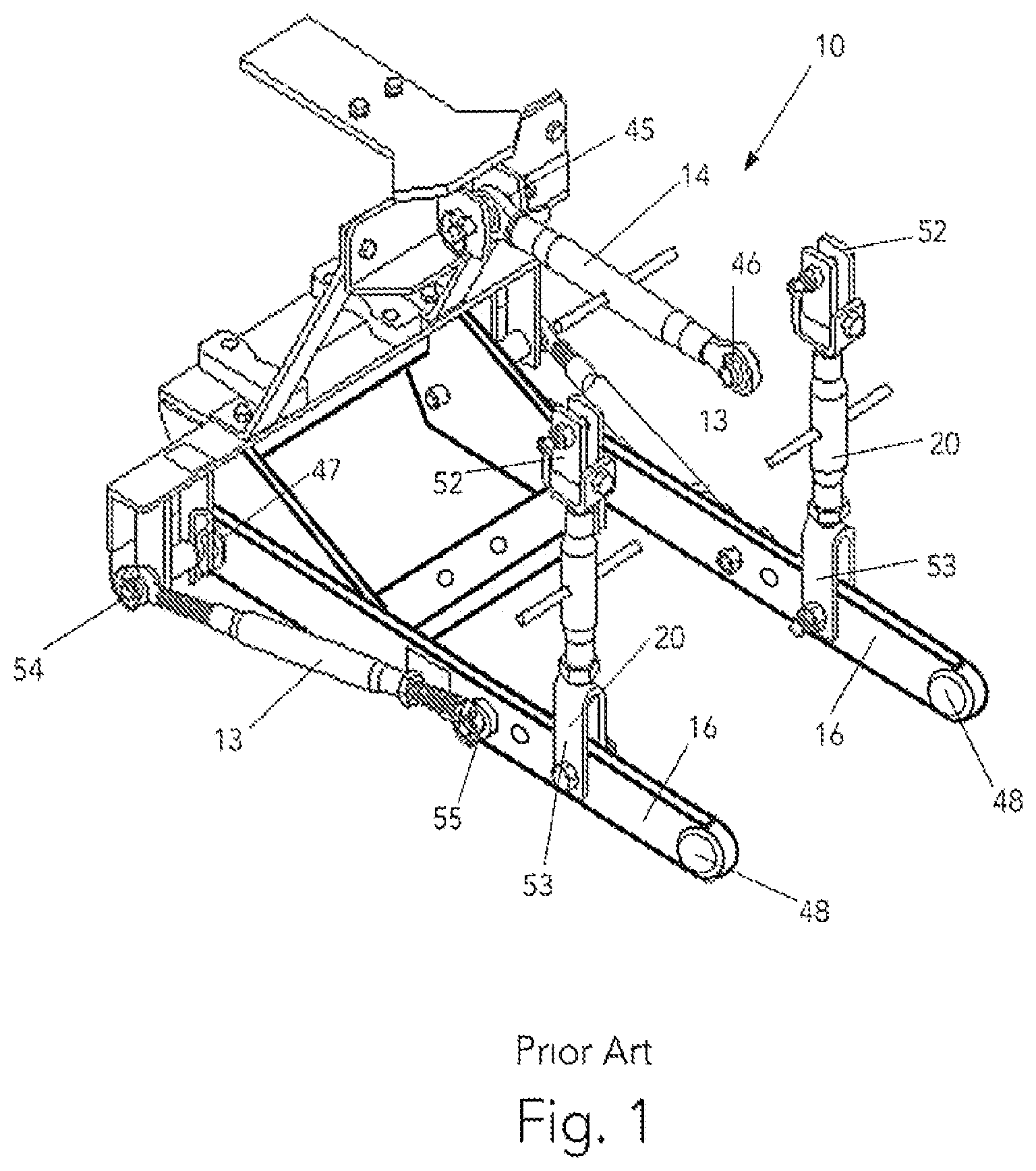 Patent US12137626 — Three-point hitch with attachable implement-actuators — Figure 1