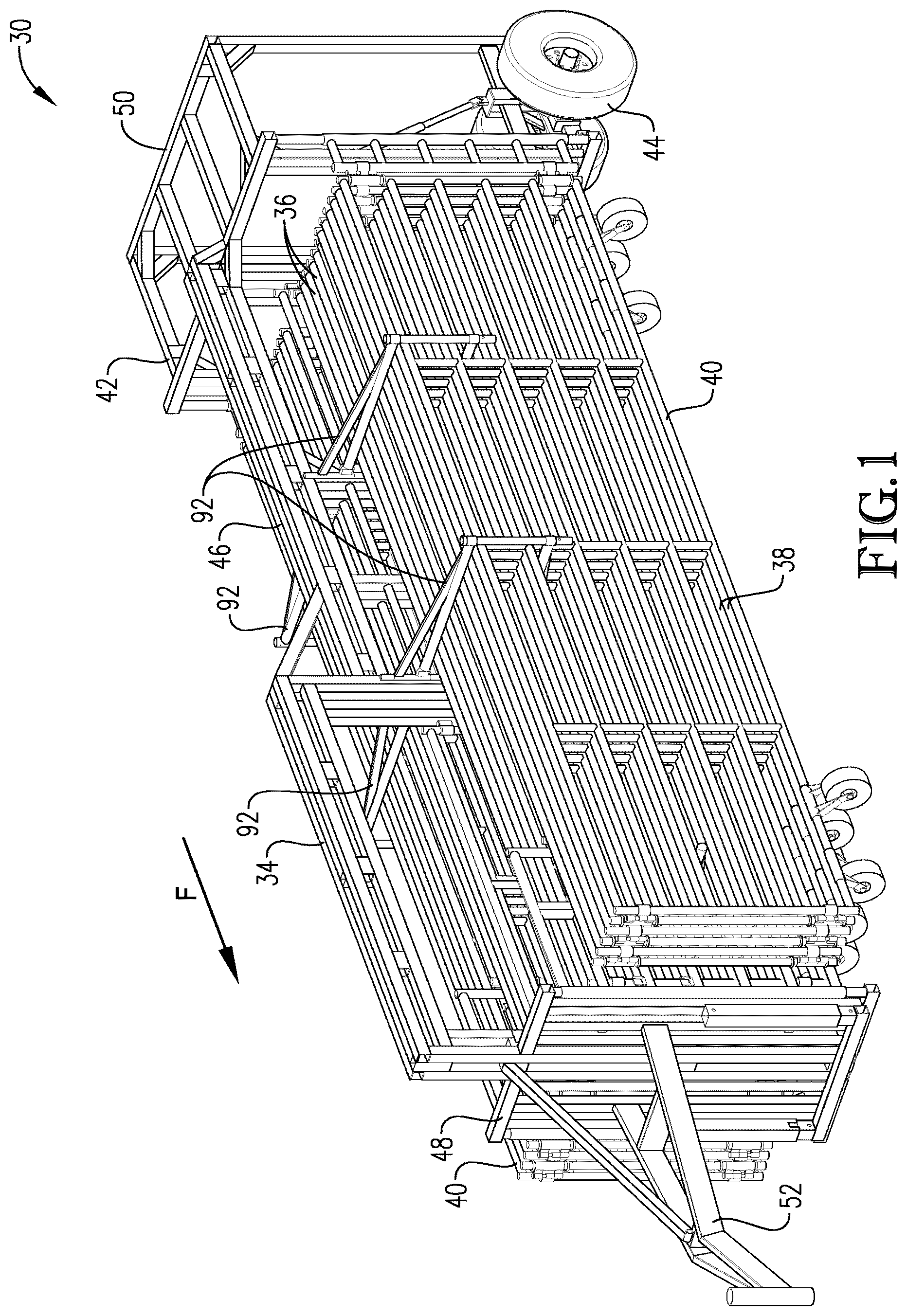 Patent US12137672 — Frame for portable panel assembly — Figure 1