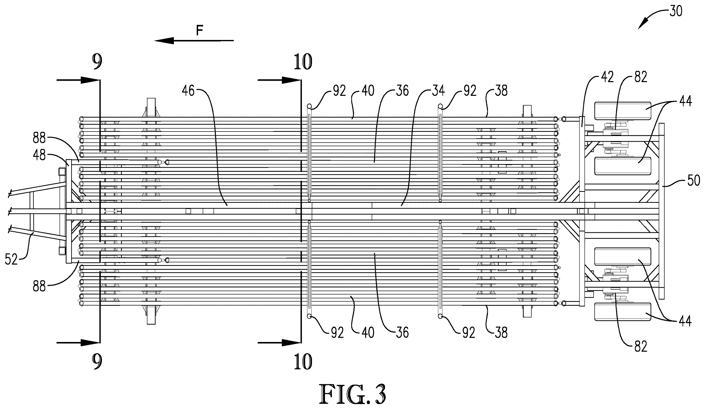 Patent US12137672 Figure 3 – Frame for portable panel assembly