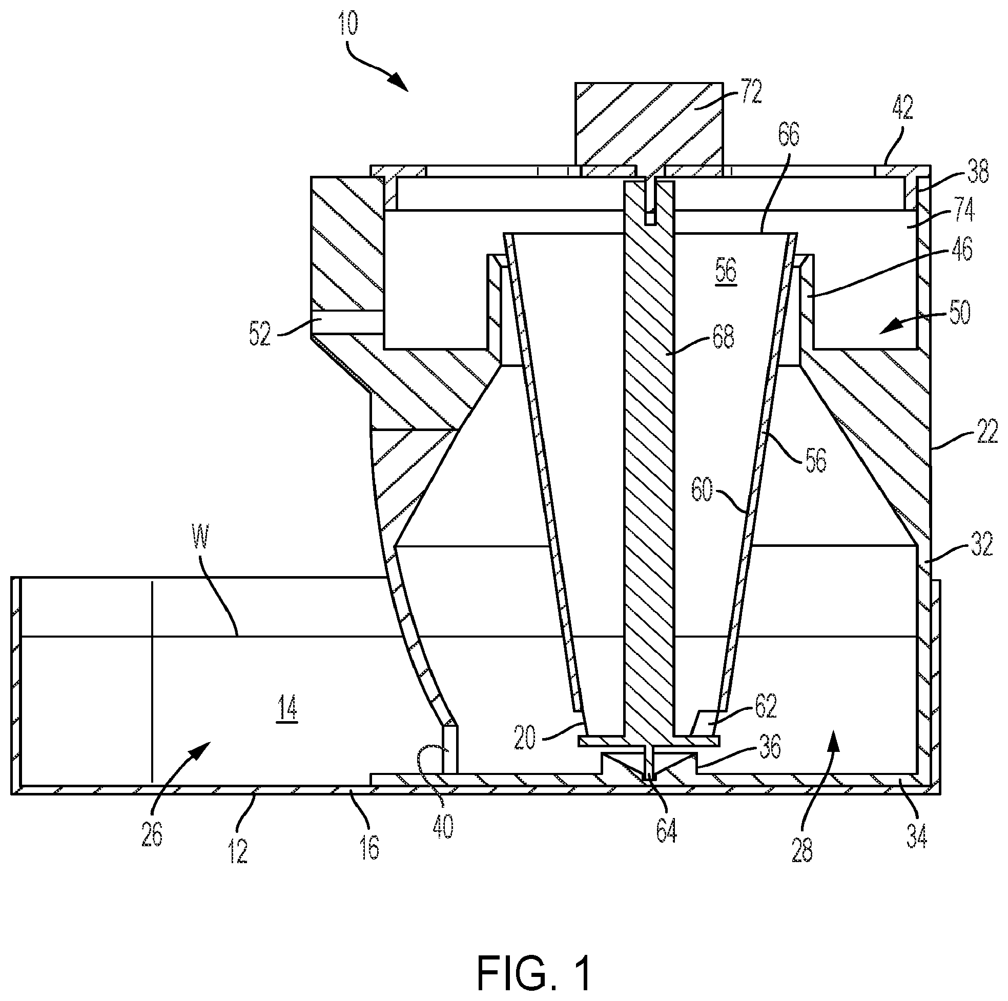 Patent US12137677 Figure 1 – Centrifugal pump pet water fountain