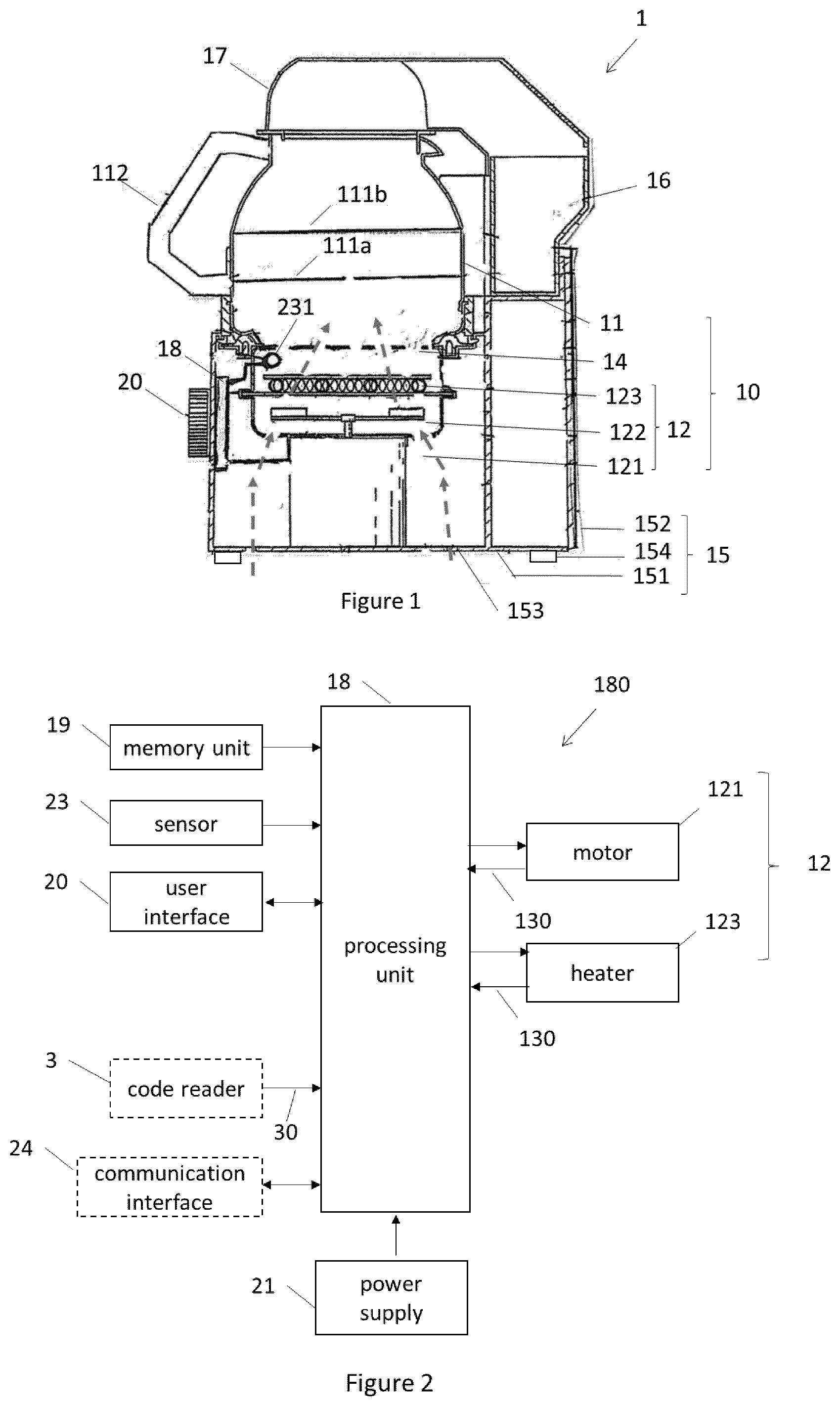 Patent US12137720 — Method for roasting coffee beans — Figure 1