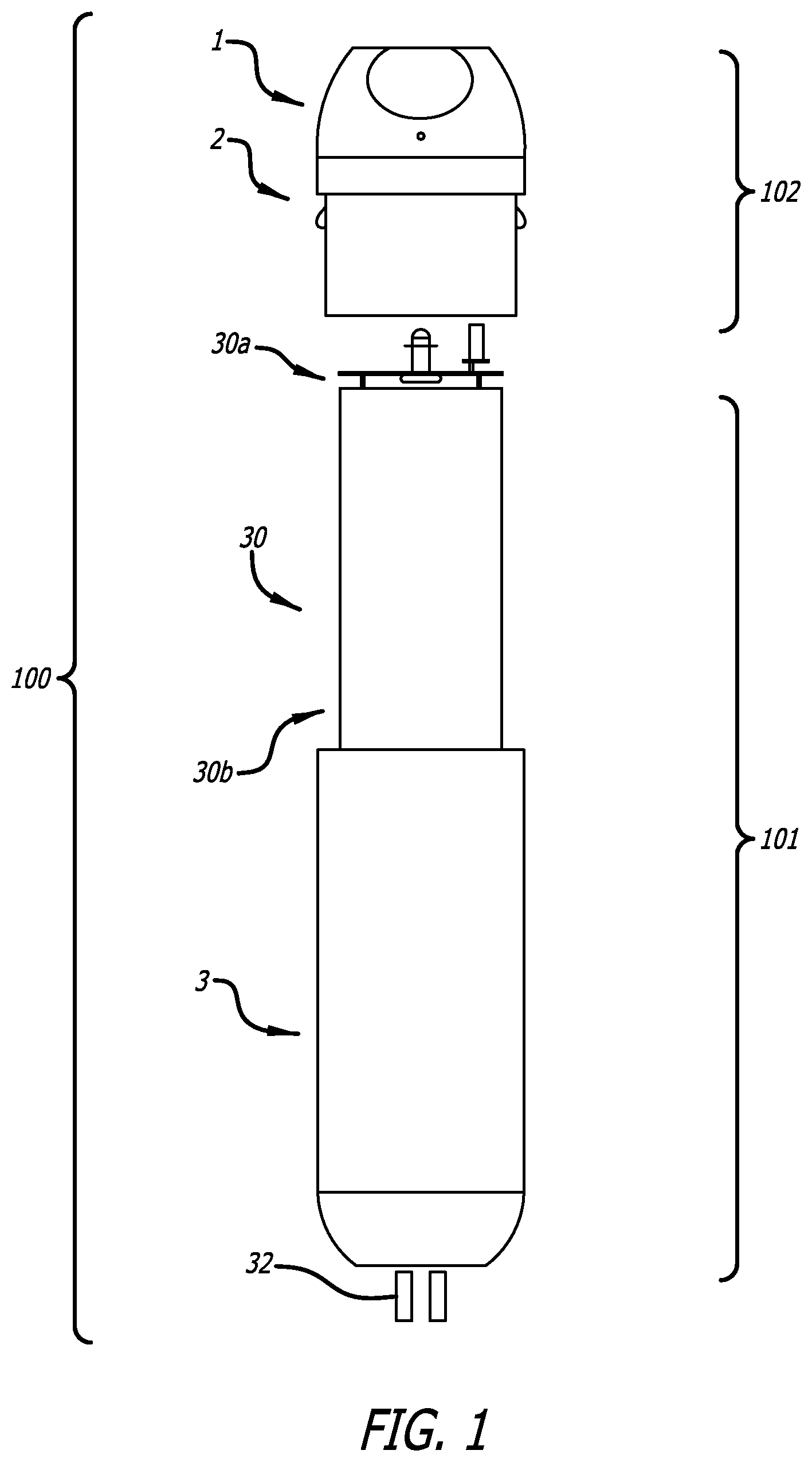 Patent US12137733 — Hookah device — Figure 1