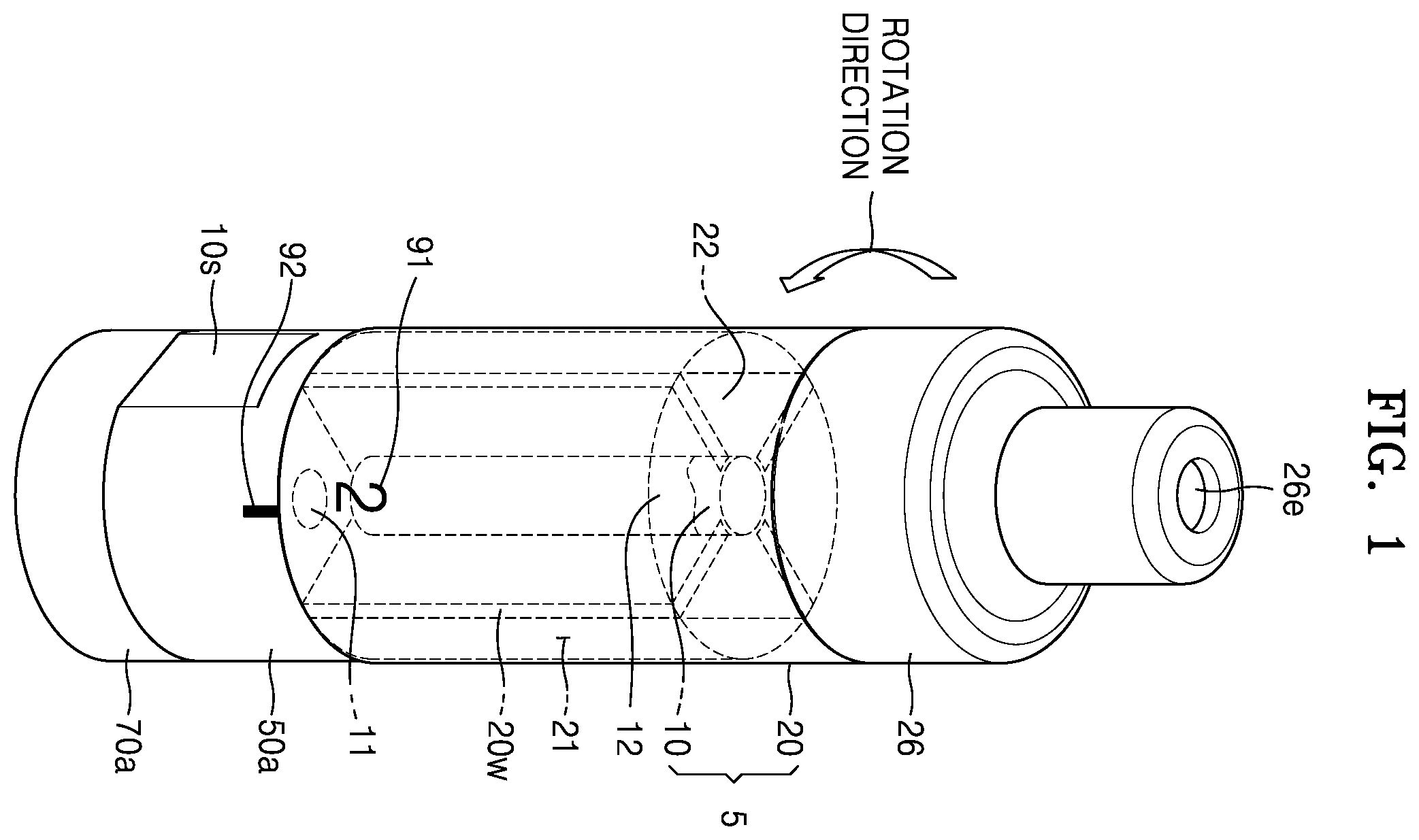 Patent US12137735 — Aerosol delivering device and aerosol generating device including the same — Figure 1