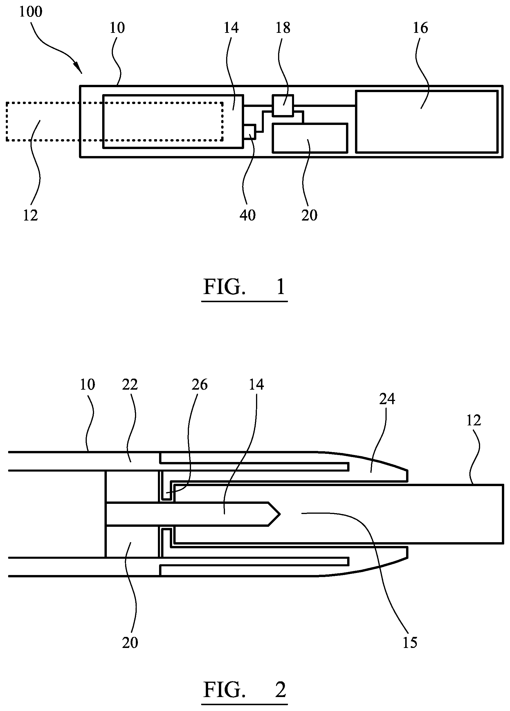 Patent US12137747 — Electrically operated smoking device including a compact system for identifying smoking articles in the device — Figure 1