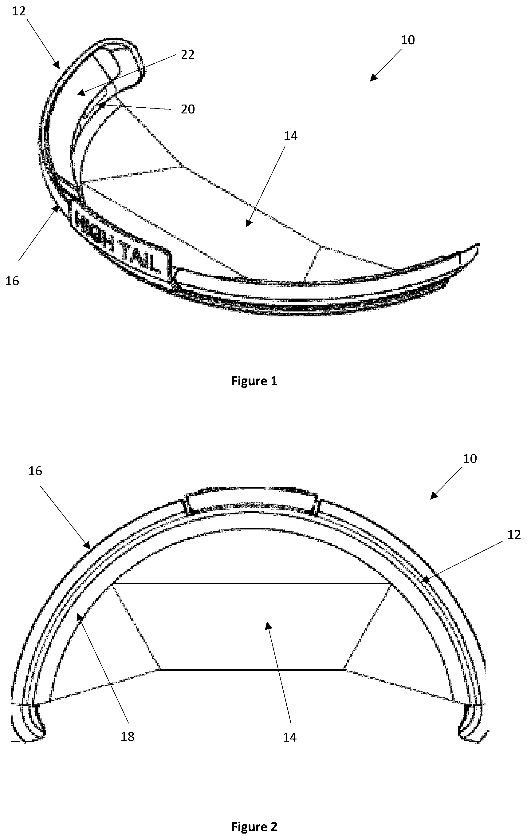 Patent US12137763 — Hair retainer for a helmet — Figure 1