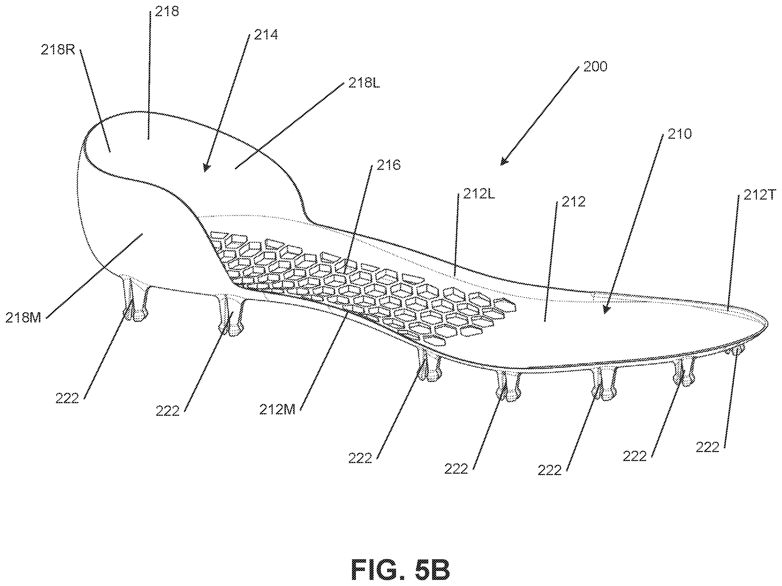 Patent US12137775 Figure 16 – Sole structures and articles of footwear having separate outsole and midsole components