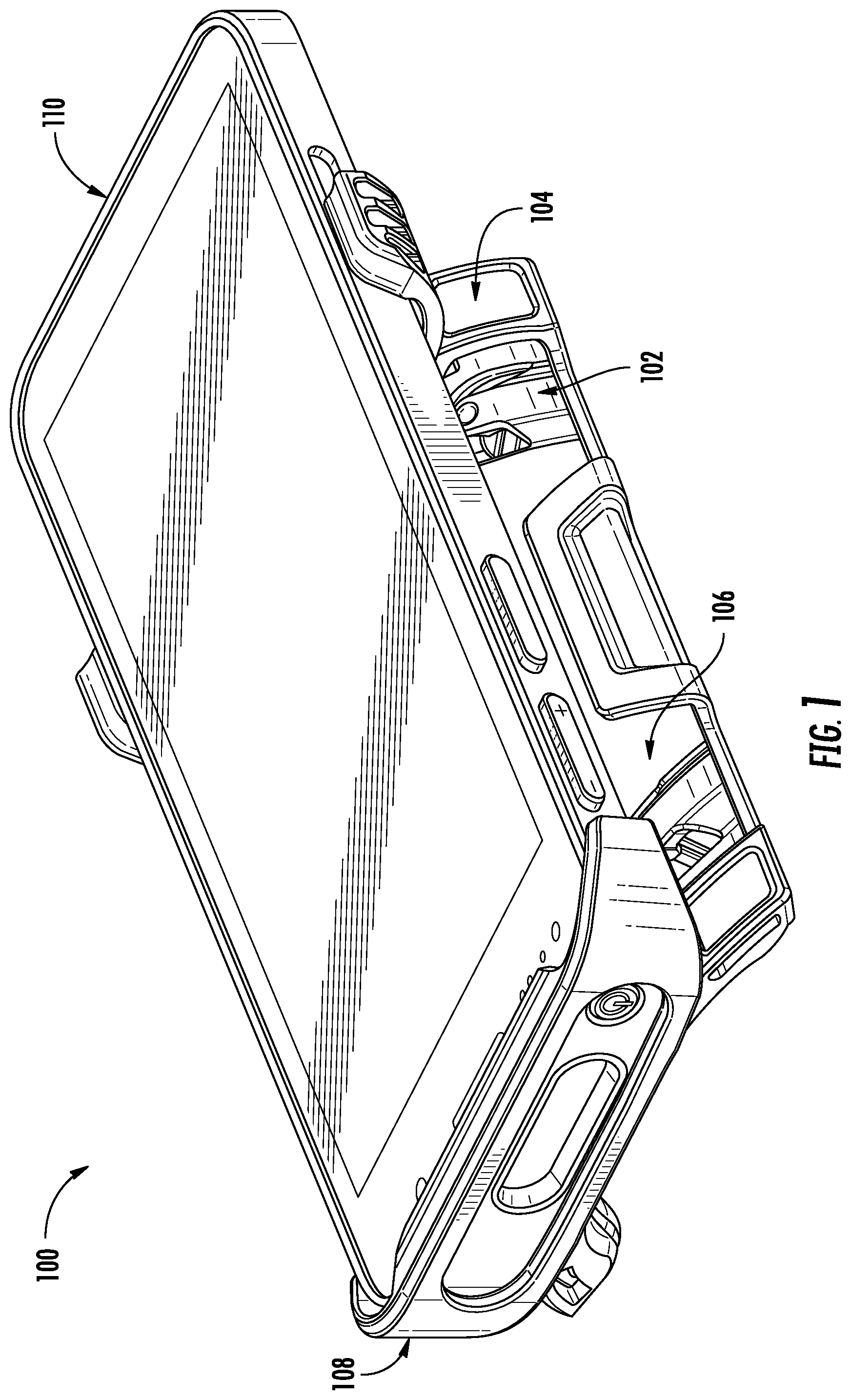 Patent US12137794 — Armband fastening assembly for a wearable accessory arm strap — Figure 1
