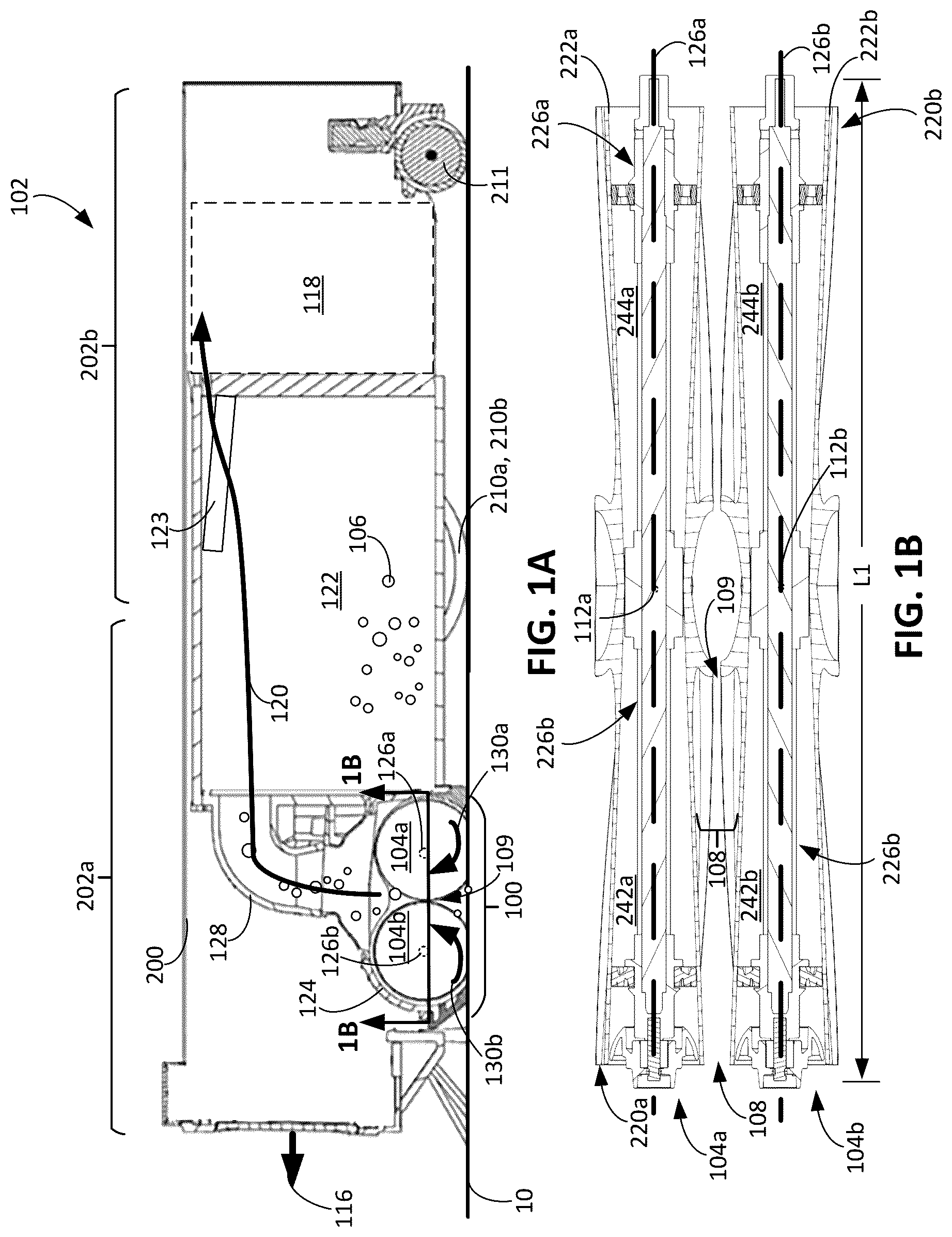 Patent US12137797 Figure 1 – Cleaning roller for cleaning robots