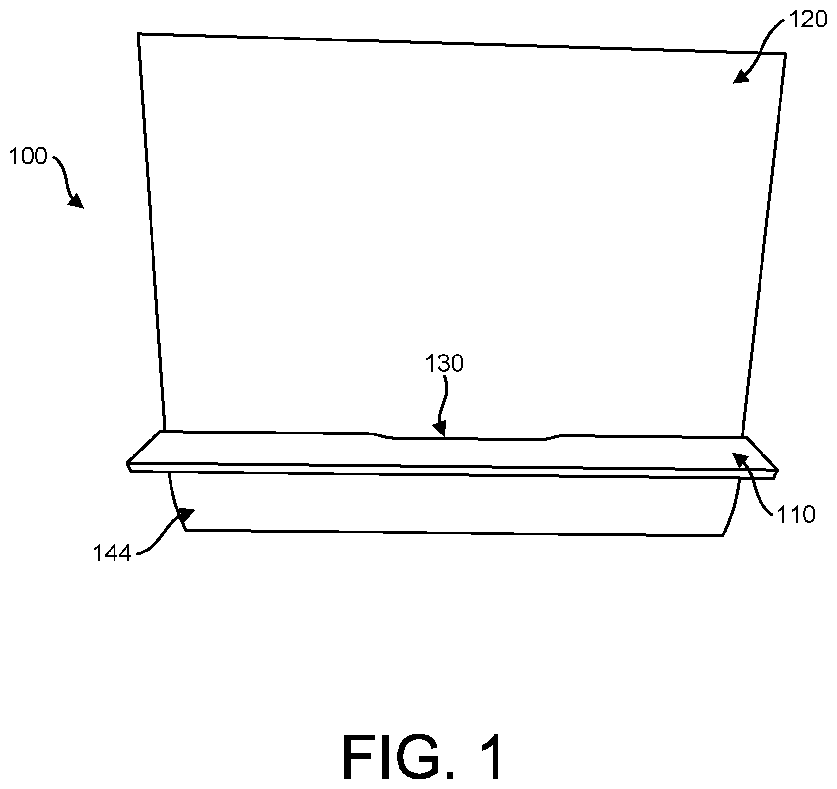 Patent US12137800 Figure 1 – Book stand