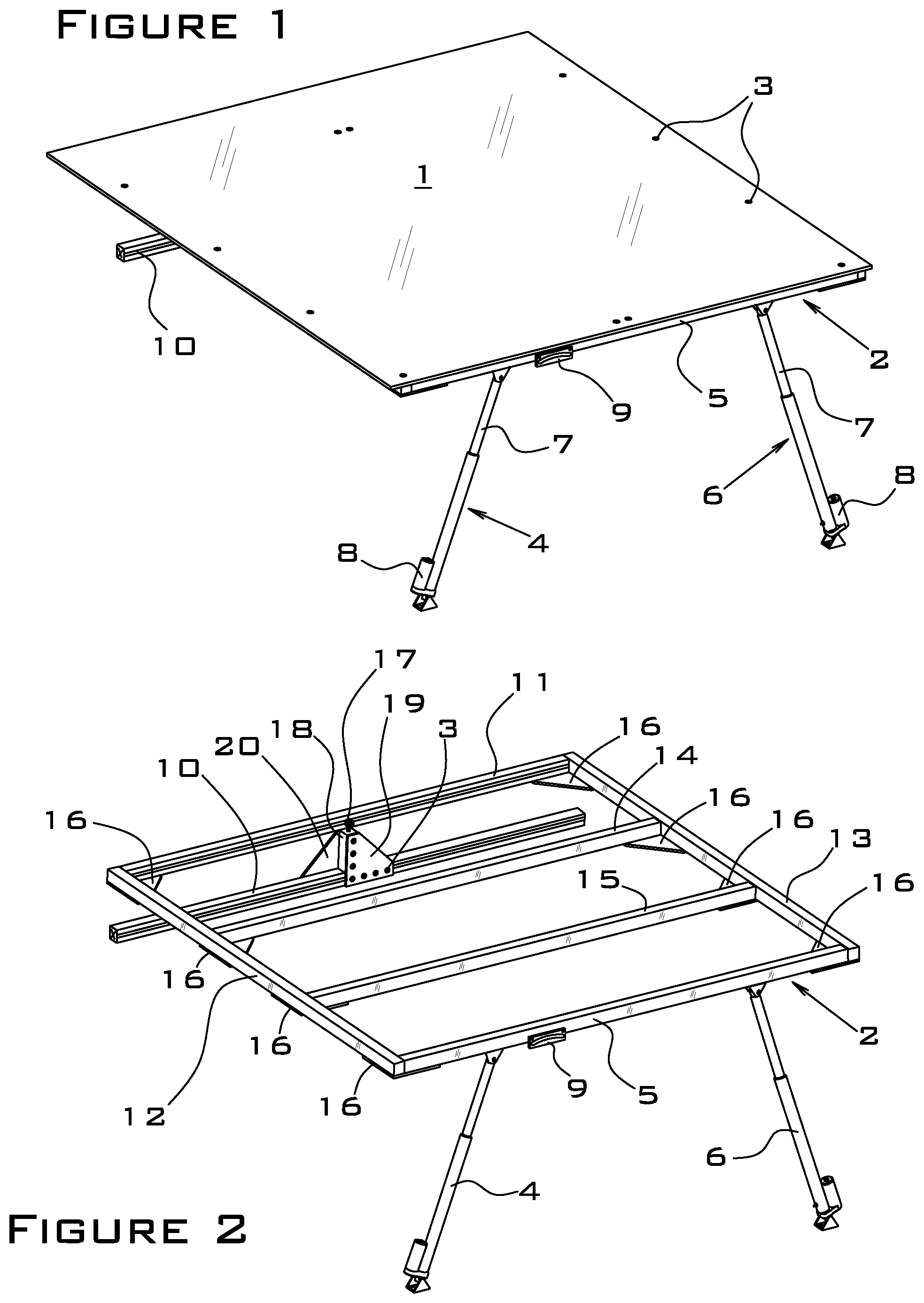 Patent US12137804 — Platform leveling apparatus — Figure 1