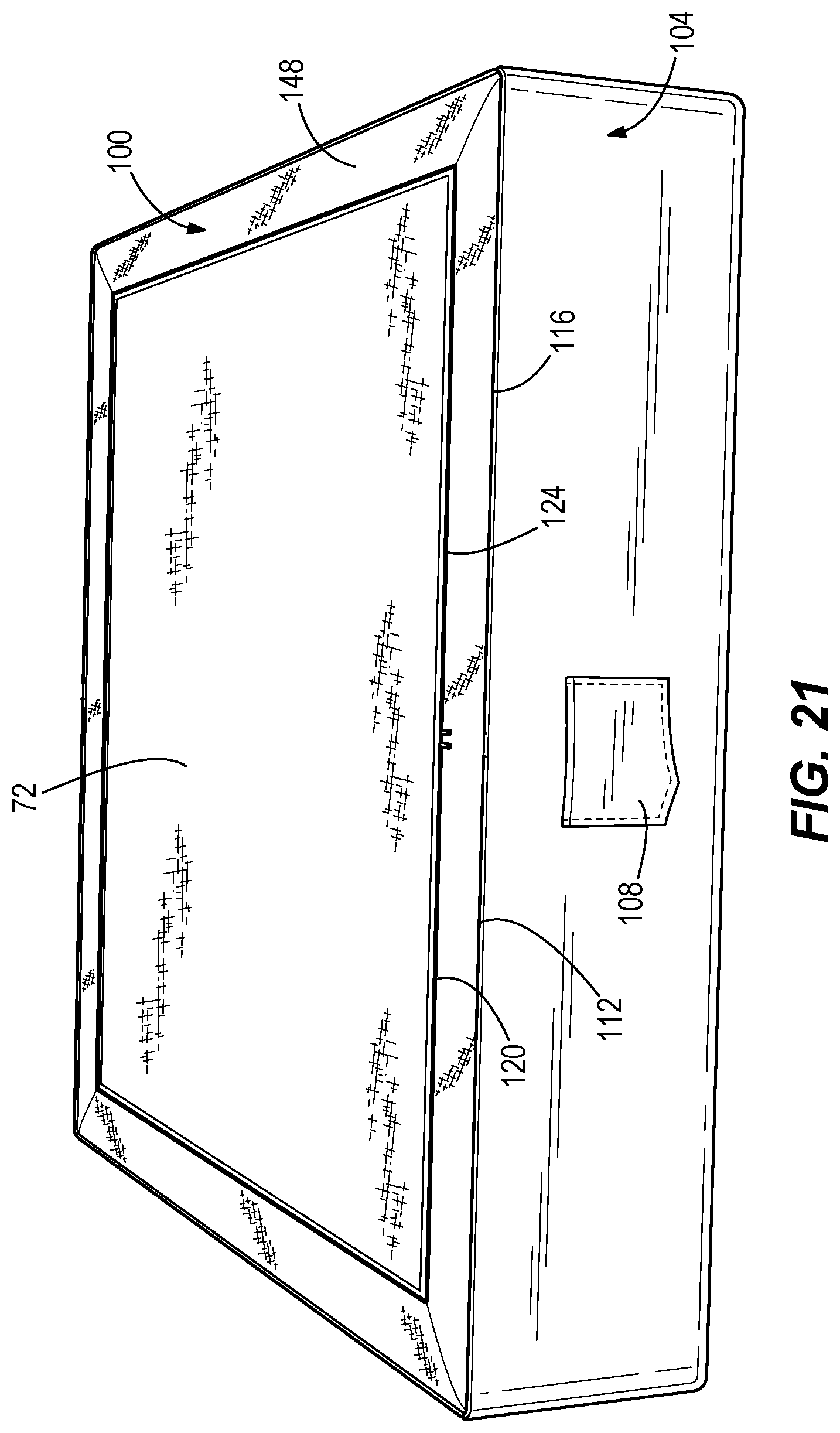 Patent US12137816 Figure 17 – Rearrangeable mattress with covered layers