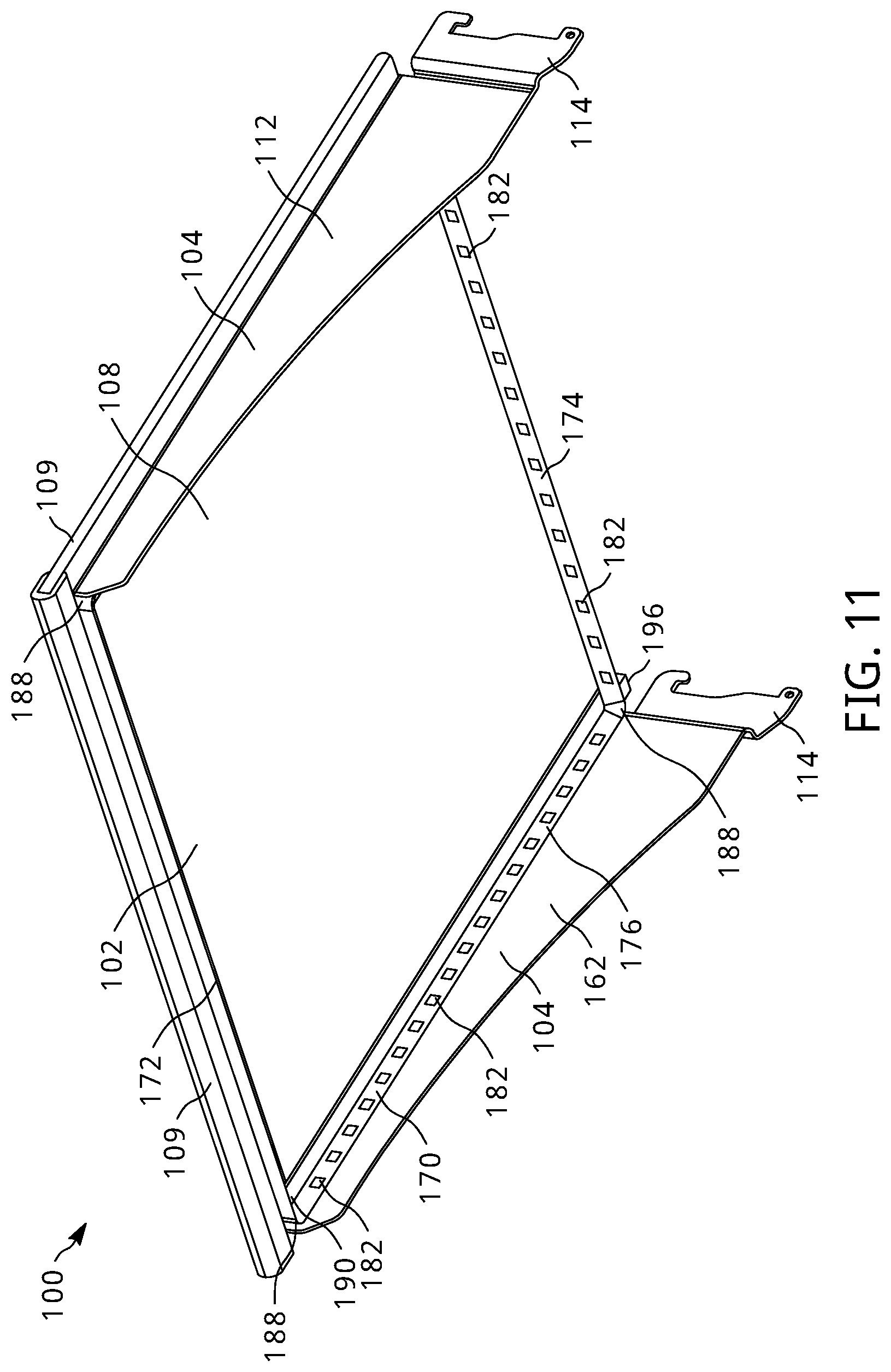 Patent US12137820 Figure 9 – Illuminated shelf assemblies