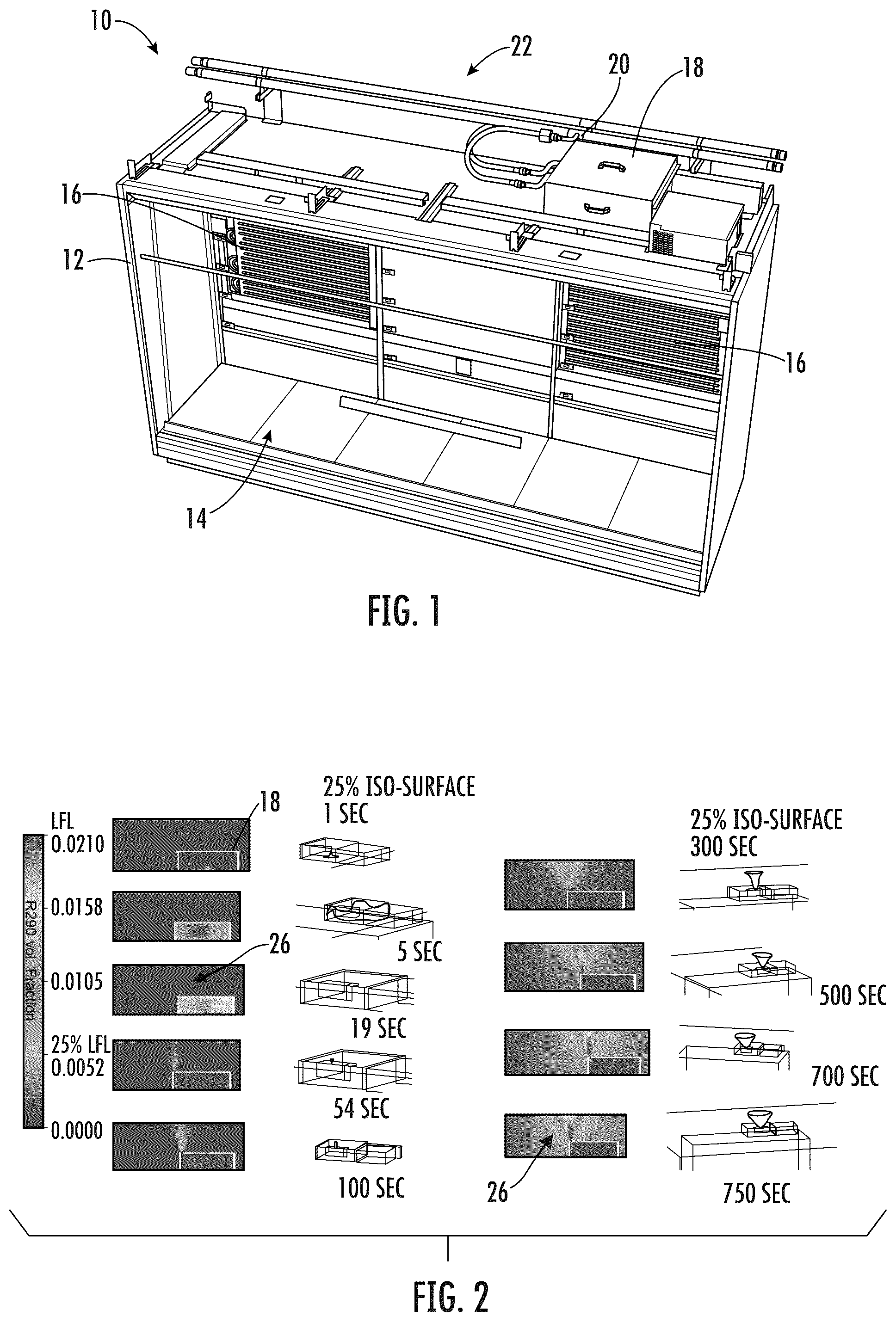 Patent US12137821 — Refrigerated display cabinet — Figure 1