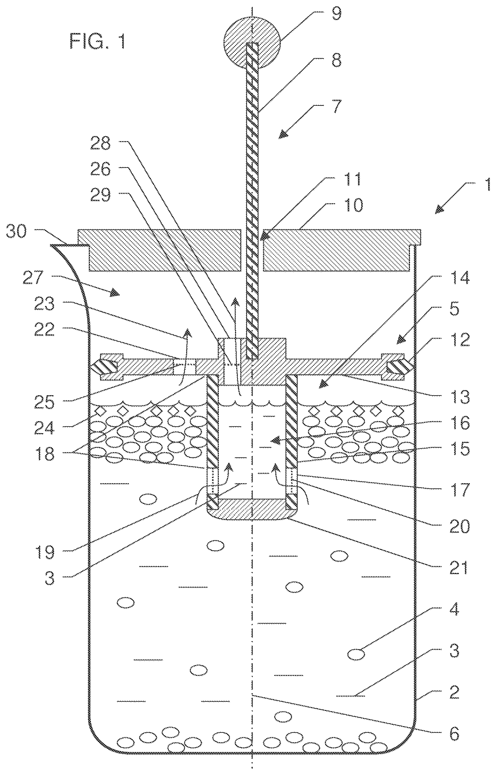 Patent US12137833 Figure 1 – Devices and methods for filtering a liquid