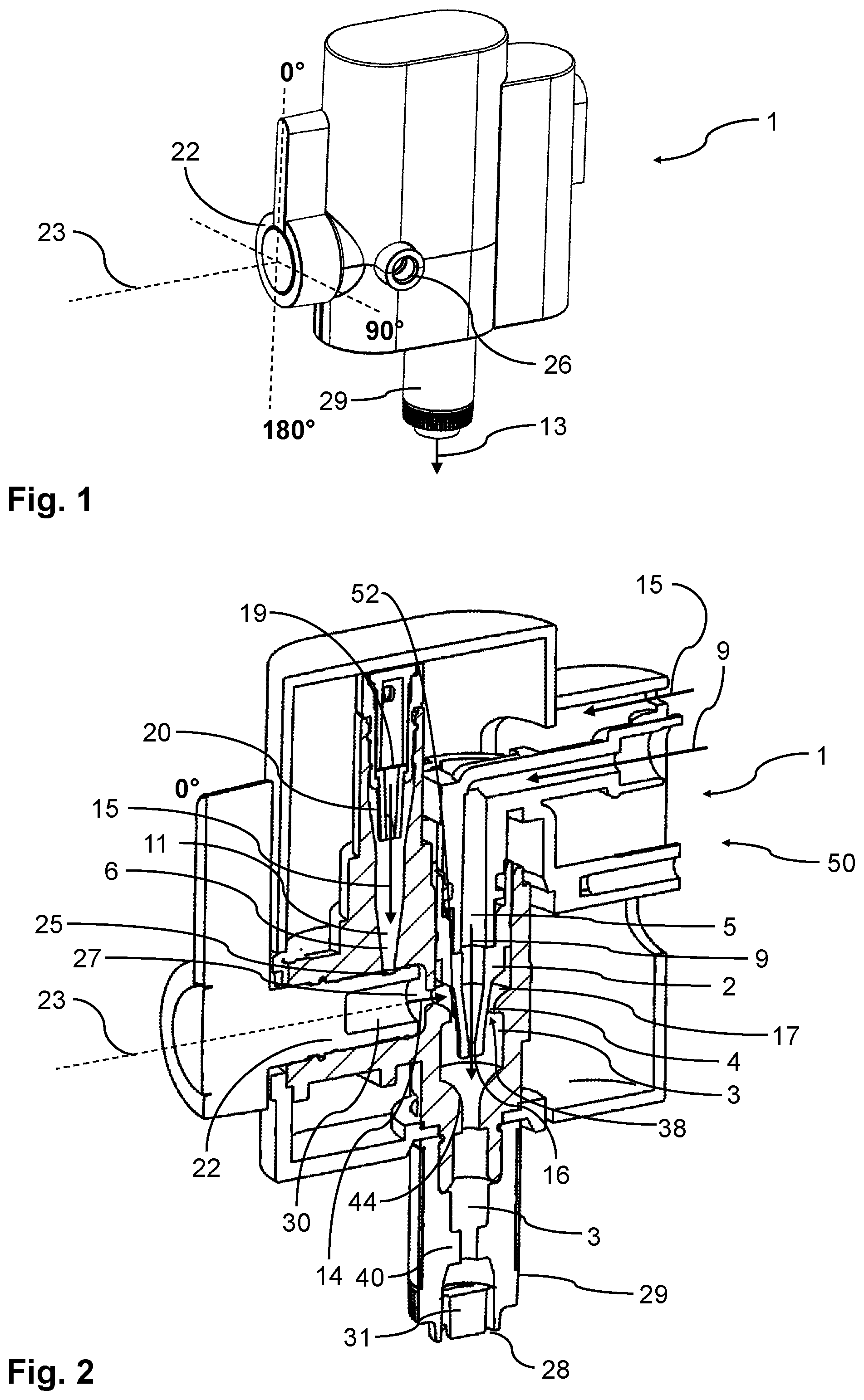Patent US12137834 Figure 1 – Milk delivery apparatus for a fully automatic coffee machine and corresponding process