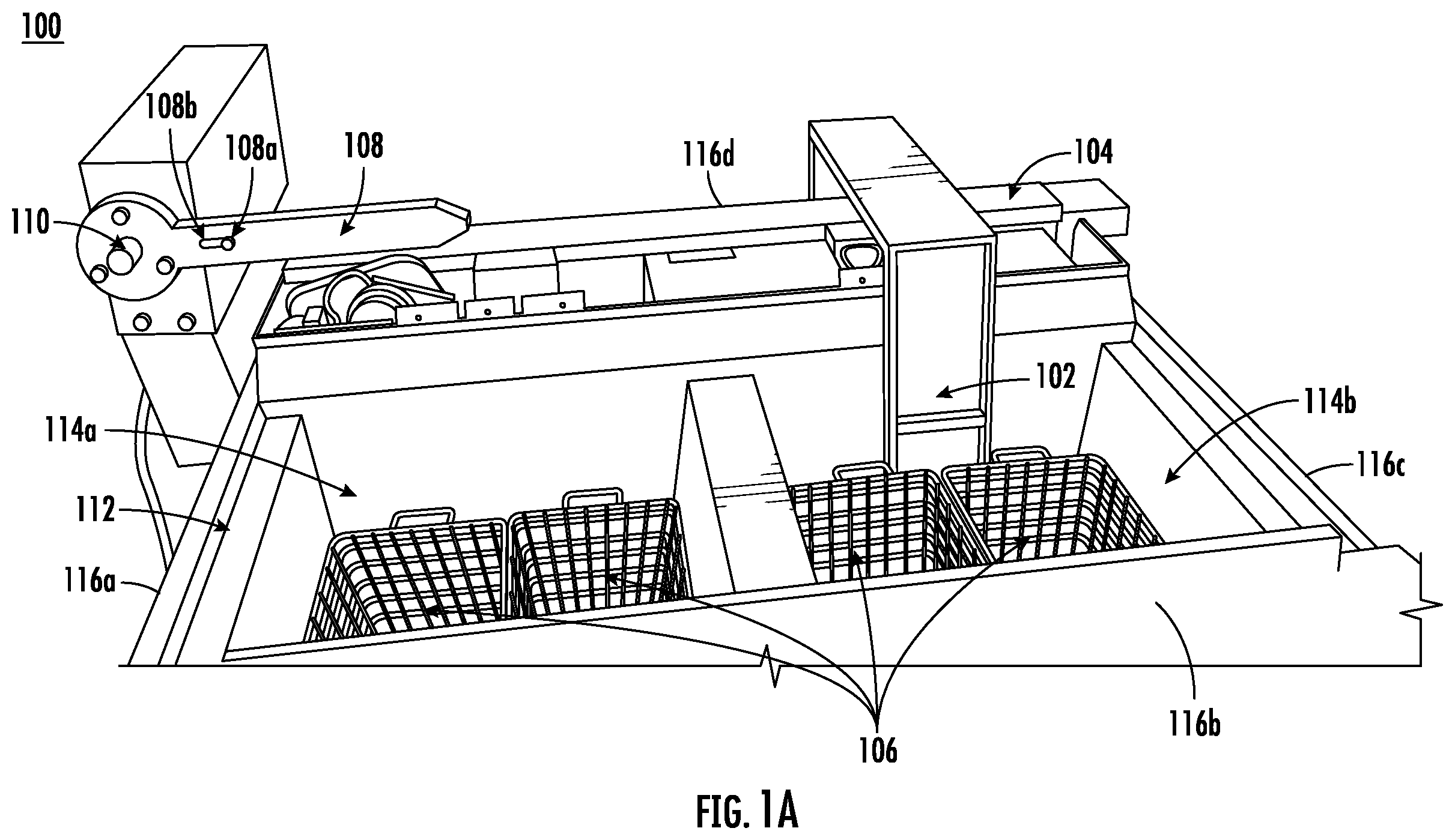 Patent US12137839 Figure 1 – Automated food preparation system
