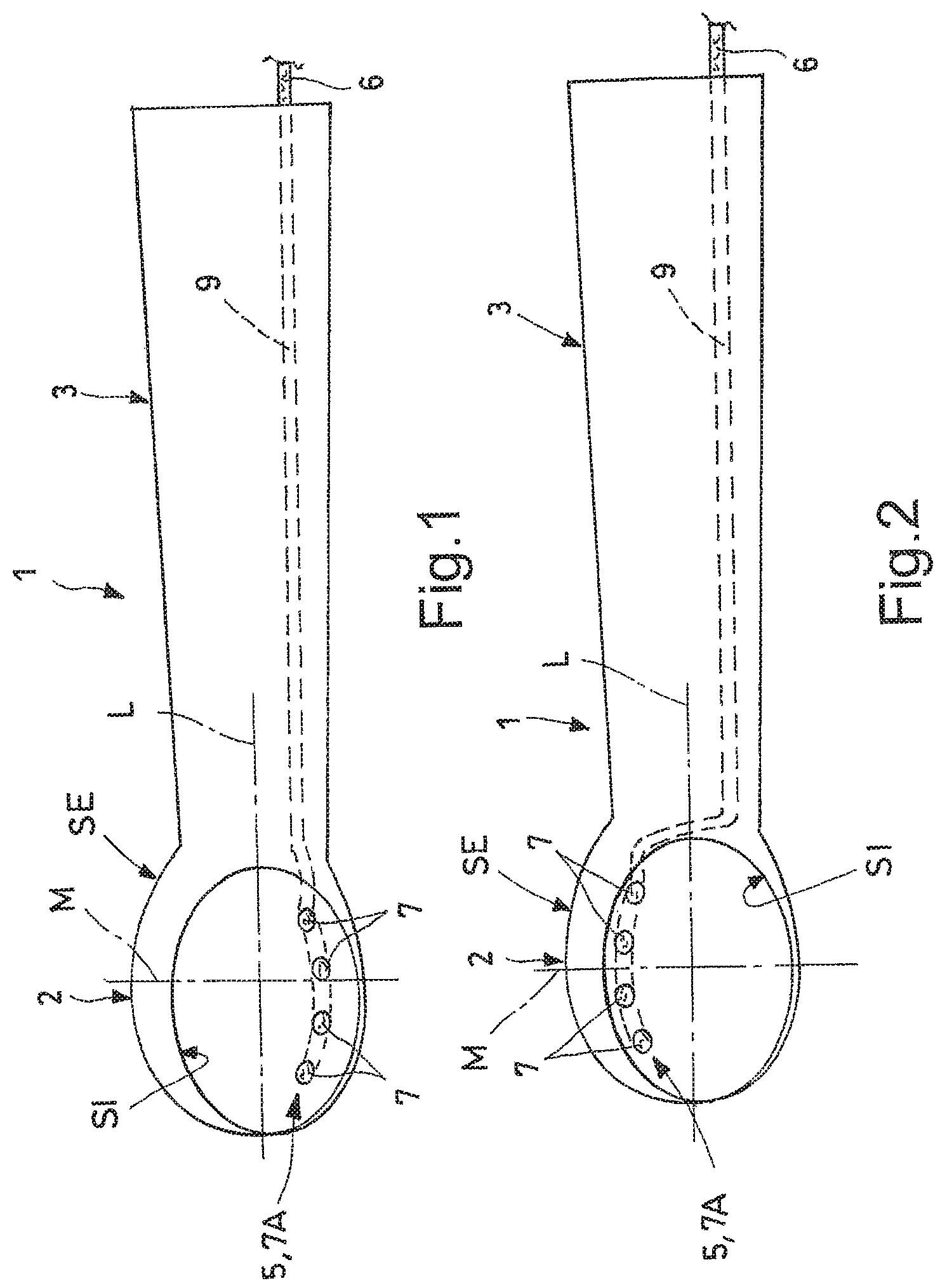 Patent US12137842 Figure 1 – Ice cream scoop or scoop for another food of semisolid consistency