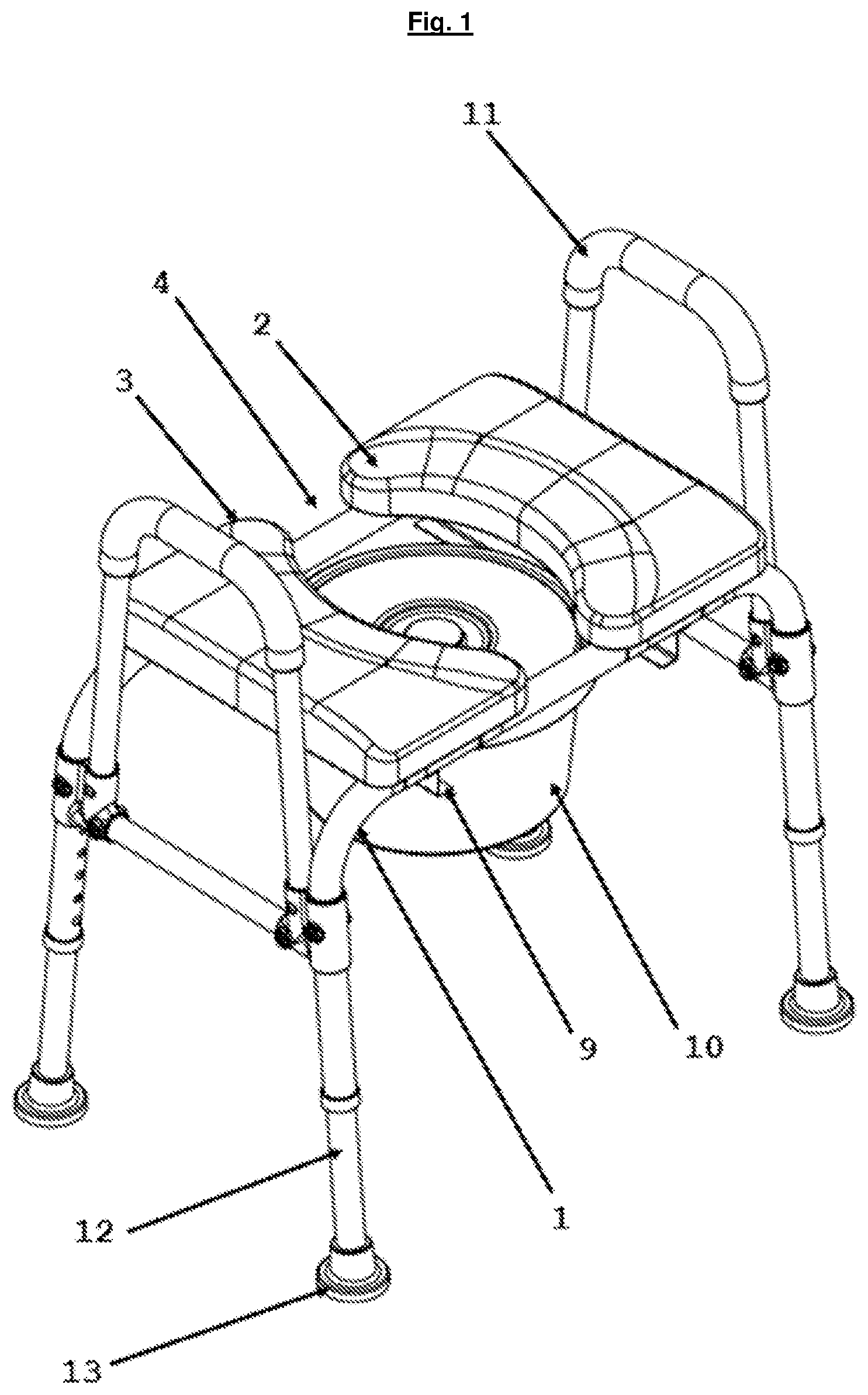 Patent US12137846 — Toilet seat — Figure 1