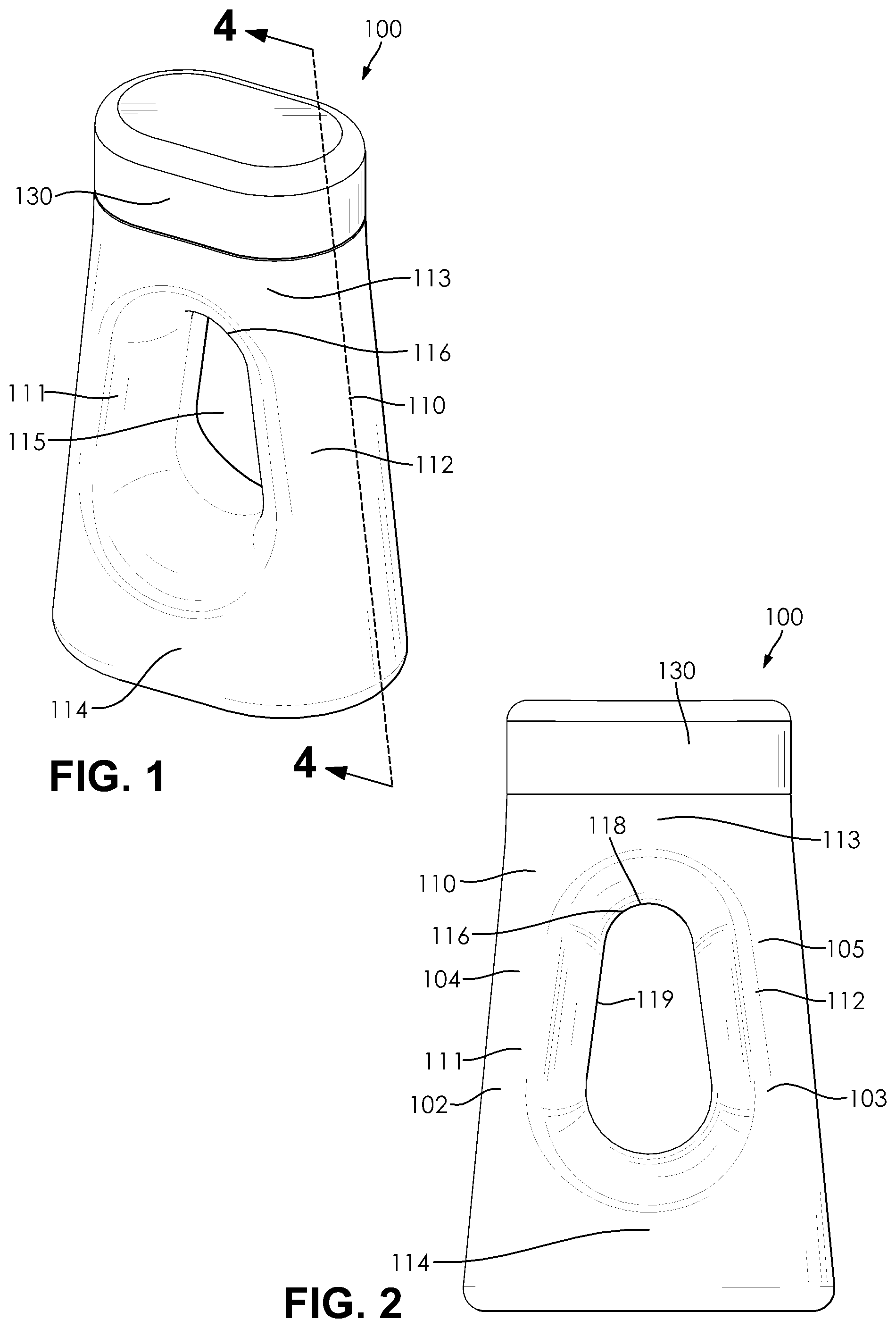 Patent US12137847 — Portable urinal — Figure 1