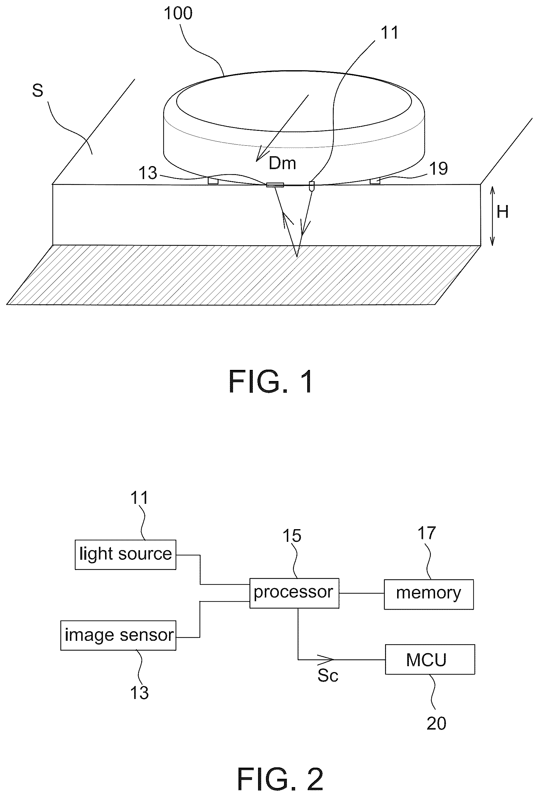 Patent US12137855 Figure 1 – Mobile robot and cliff detection method thereof