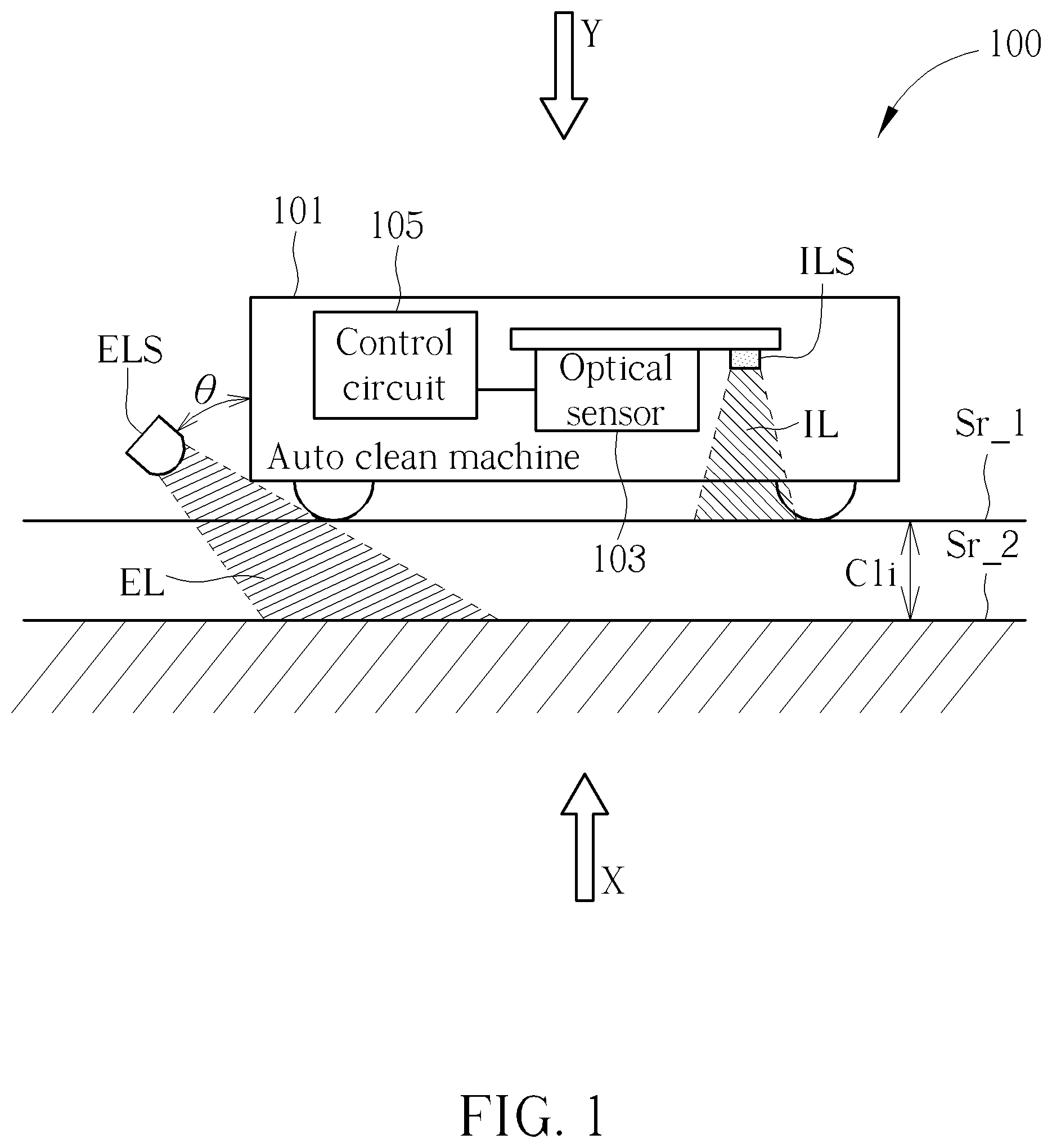 Patent US12137868 — Electronic device controlling light sources according to optical variation — Figure 1